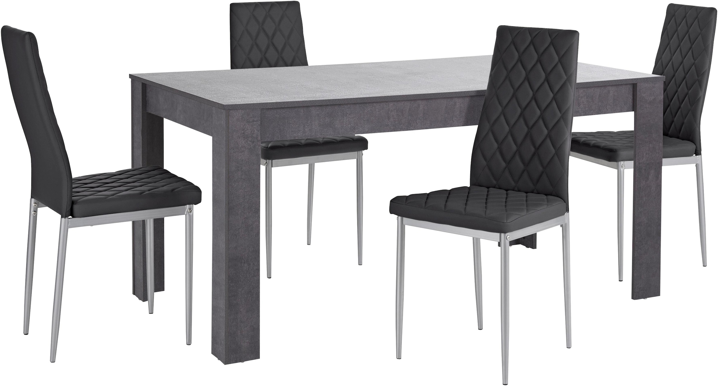 INOSIGN Essgruppe »Lynn160/Brooke« Set, 5 Stk. tlg. Tisch mit 4 Stühlen günstig online kaufen
