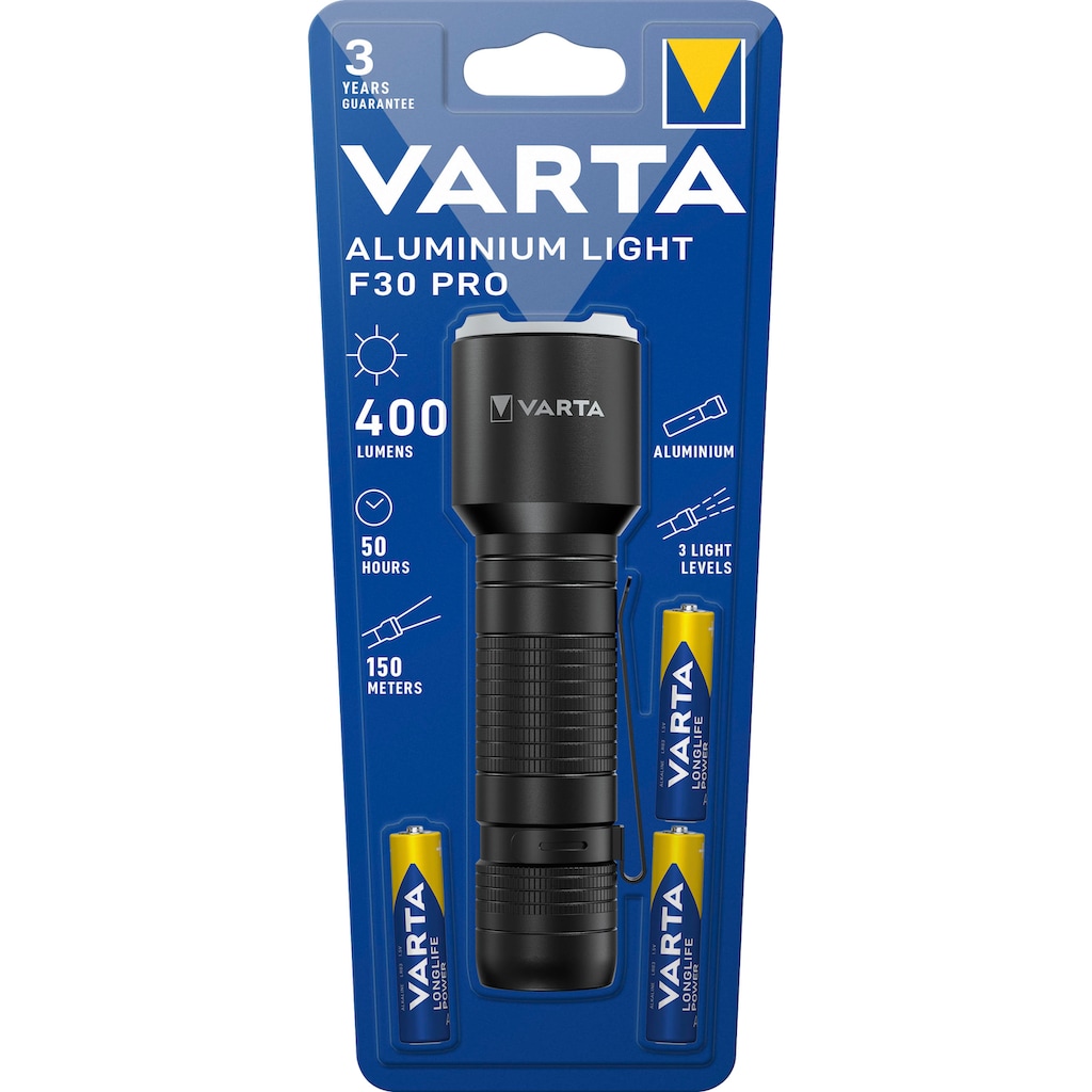 VARTA Taschenlampe »Aluminium Light F30 Pro«