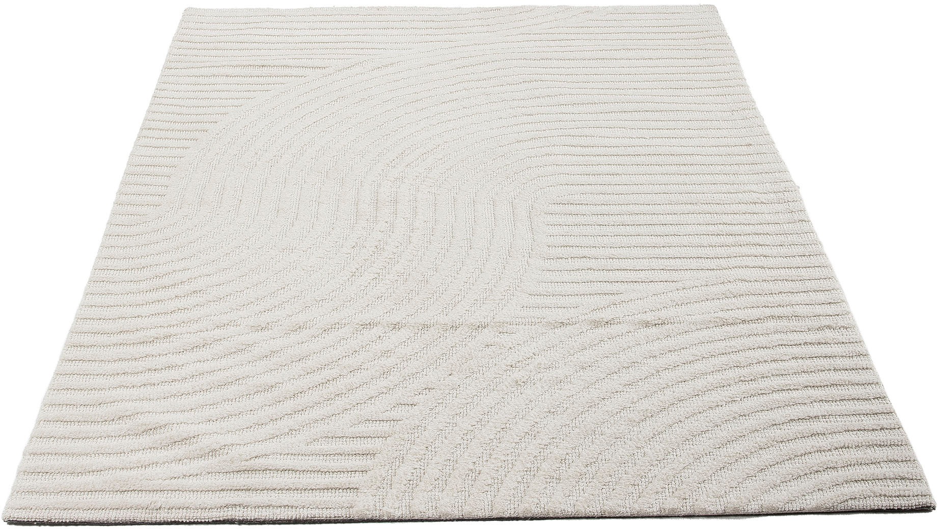 carpetfine Teppich »Holly Zen 3«, rechteckig, 12 mm Höhe, Hoch-Tief-Effekt, günstig online kaufen