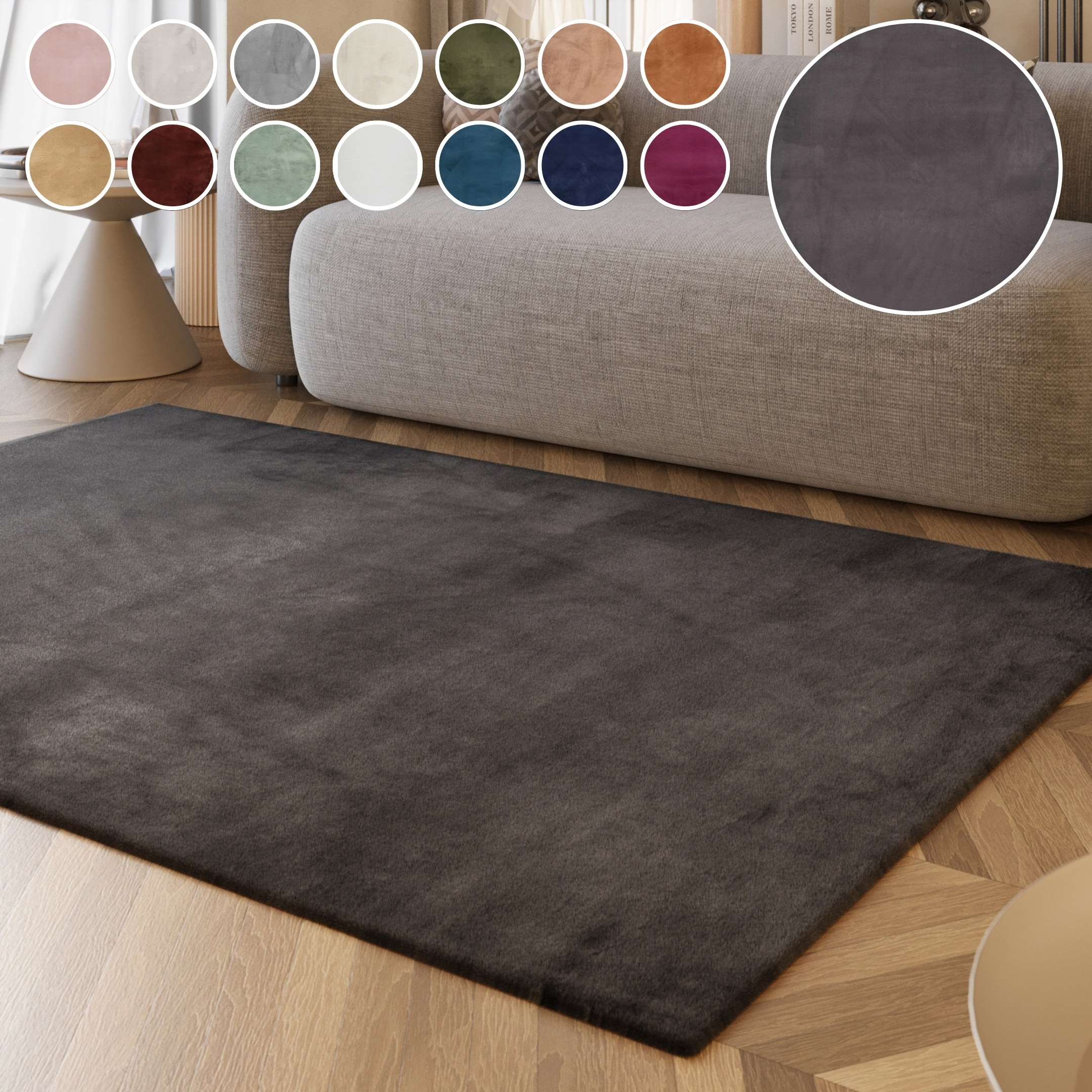 Esprit Hochflor-Teppich »Alice ESP-4377, Kunstfell«, rechteckig, 25 mm Höhe, Kaninchenfell-Haptik, besonders weich und dicht, für alle Räume