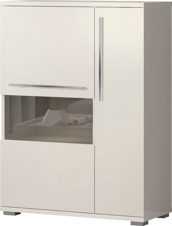 Places of Style Vitrine »Piano«, UV lackiert, Soft-Close Funktion