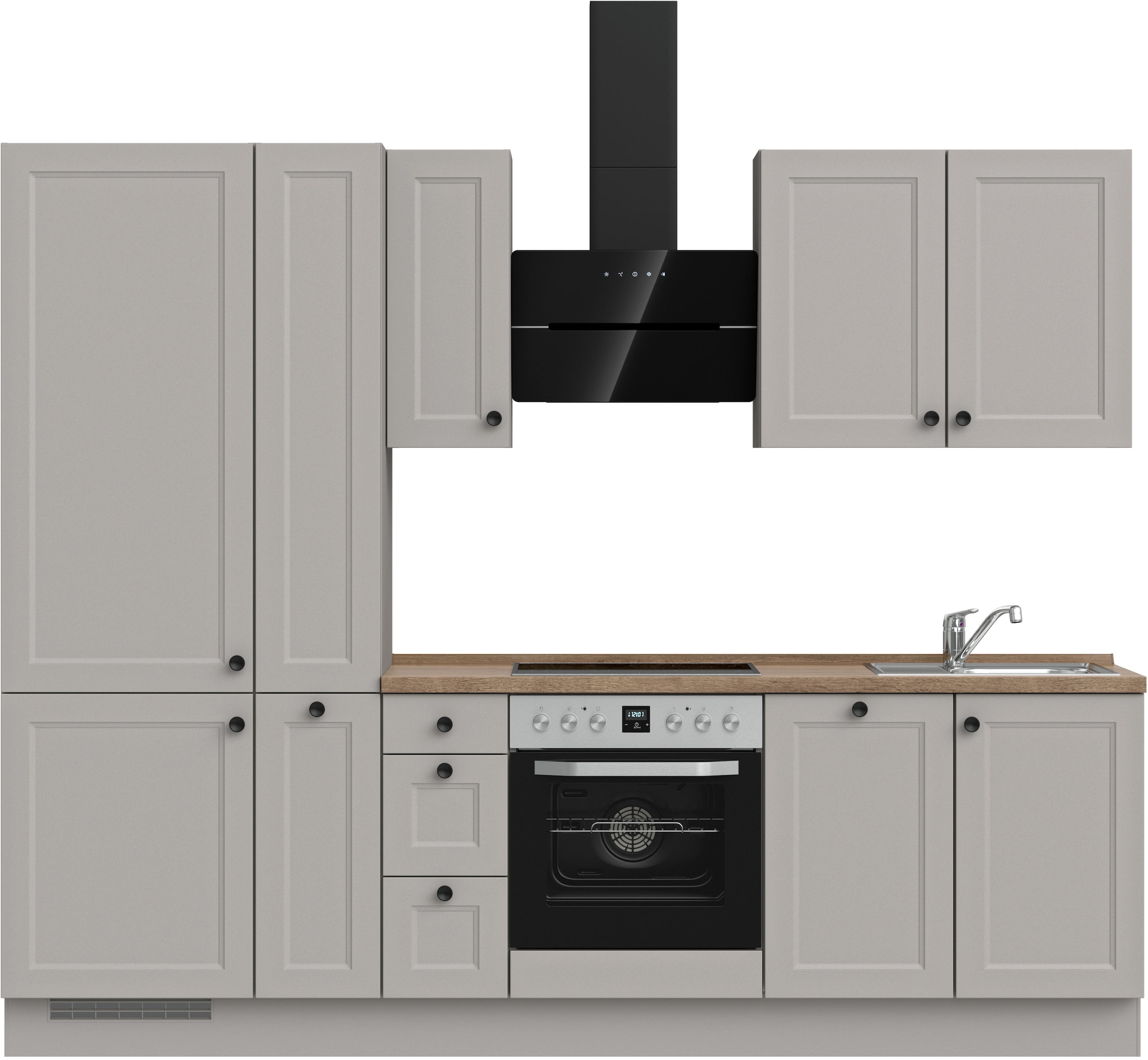 nobilia® Küchenzeile »"Cascada II"«, vormontiert, Breite 270 cm, Ausrichtun günstig online kaufen