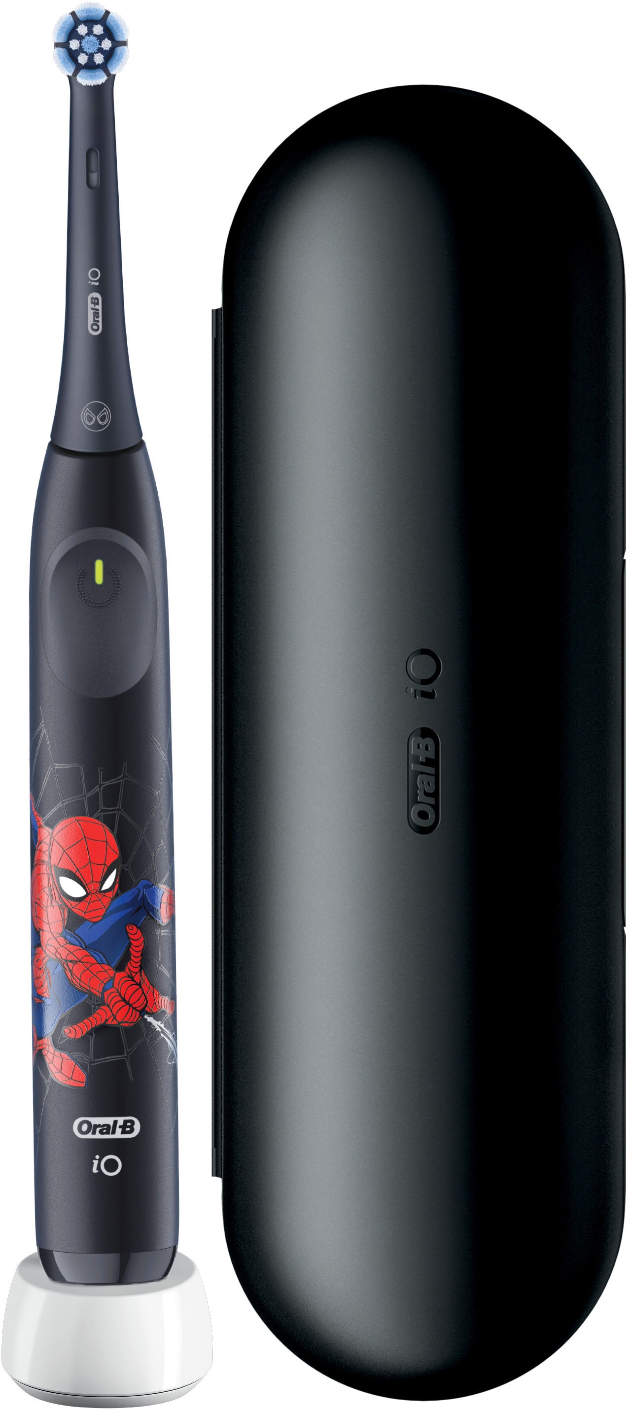 Oral-B Elektrische Kinderzahnbürste »iO Kids 6+ Spiderman« 1 Stk. Aufsteckbürsten 1 Reise-Etui, Musik-Timer, 3 Modi, ab 6 Jahren