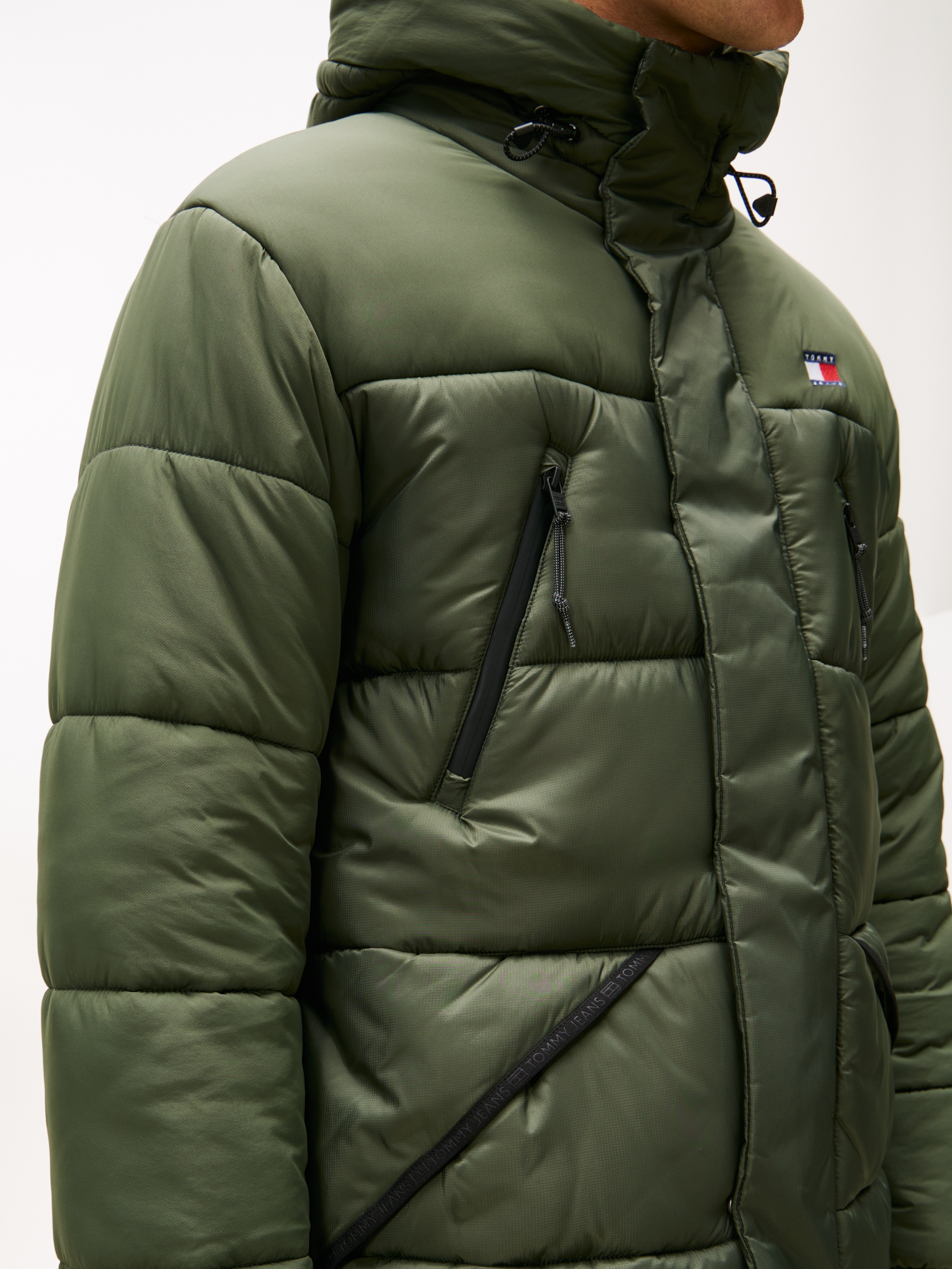 Tommy Jeans Steppmantel »FABRIC MIXED PARKA« Regular fit mit Kapuze