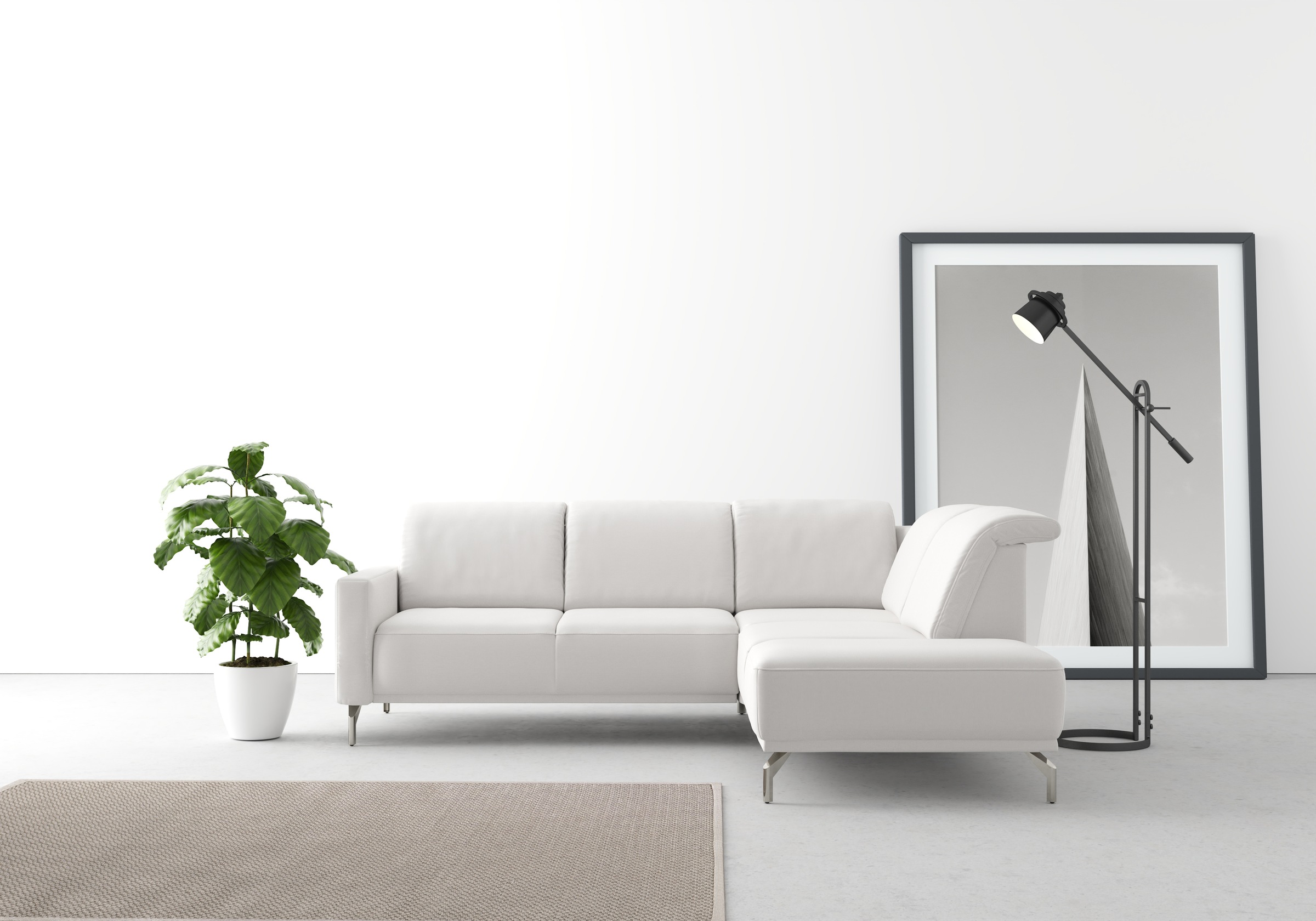 sit&more Ecksofa »Bailando L-Form«, wahlweise mit Kopfteilverstellung und V günstig online kaufen