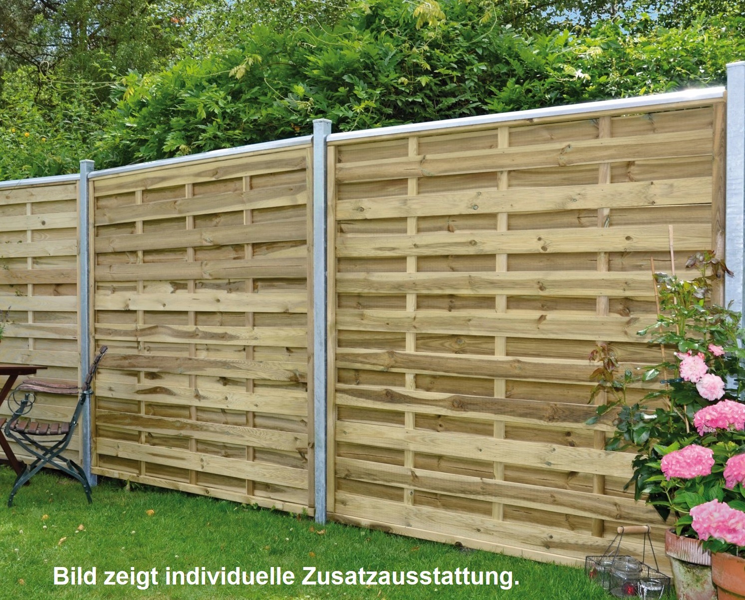 Tetzner & Jentzsch Dichtzaun »Atlanta 6« 8 Elemente, LxH: 1521x180 cm günstig online kaufen