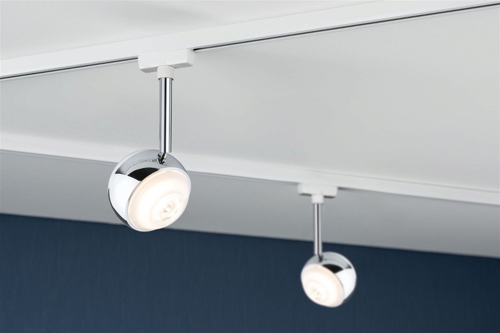 Paulmann Schienensystem-Leuchten »URail Schienenspot Capsule II 439lm 6,3W 2700K 230V Chrom matt, 6W«, dimmbar, Einzelspot