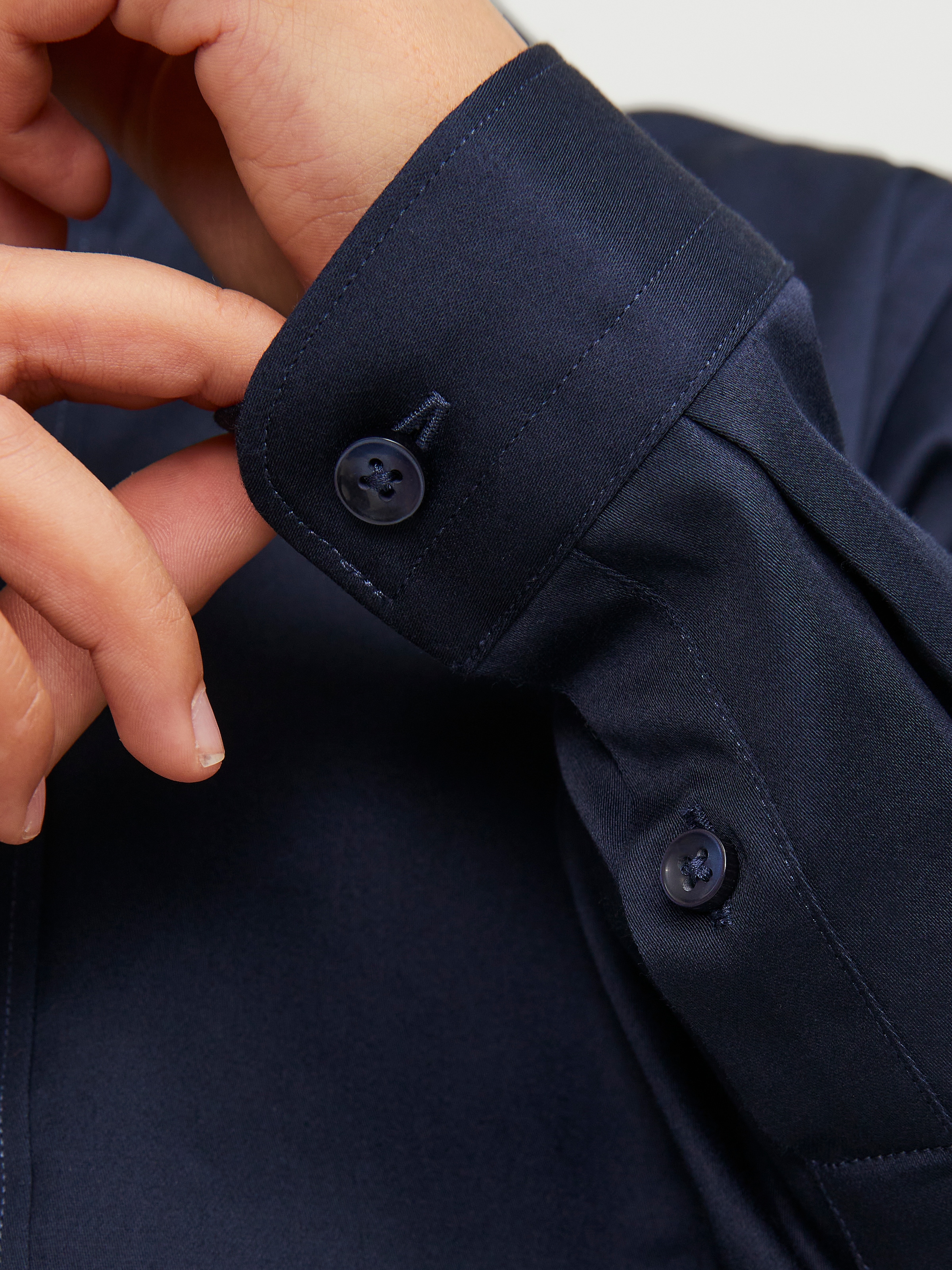 Jack & Jones Junior Langarmhemd »JPRPARMA cool, elastisch, kombinierbar« Baumwollmischung, regular fit