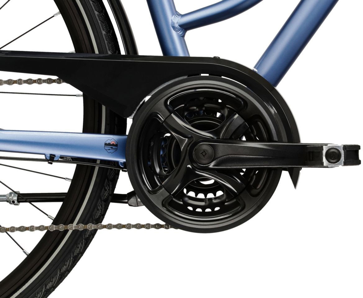 Kross Trekkingrad »Damen-Trekkingrad 28" Trans 4.0 Blau 24 Gänge« 24 Gang Shimano ACERA M3020 Schaltwerk Kettenschaltung