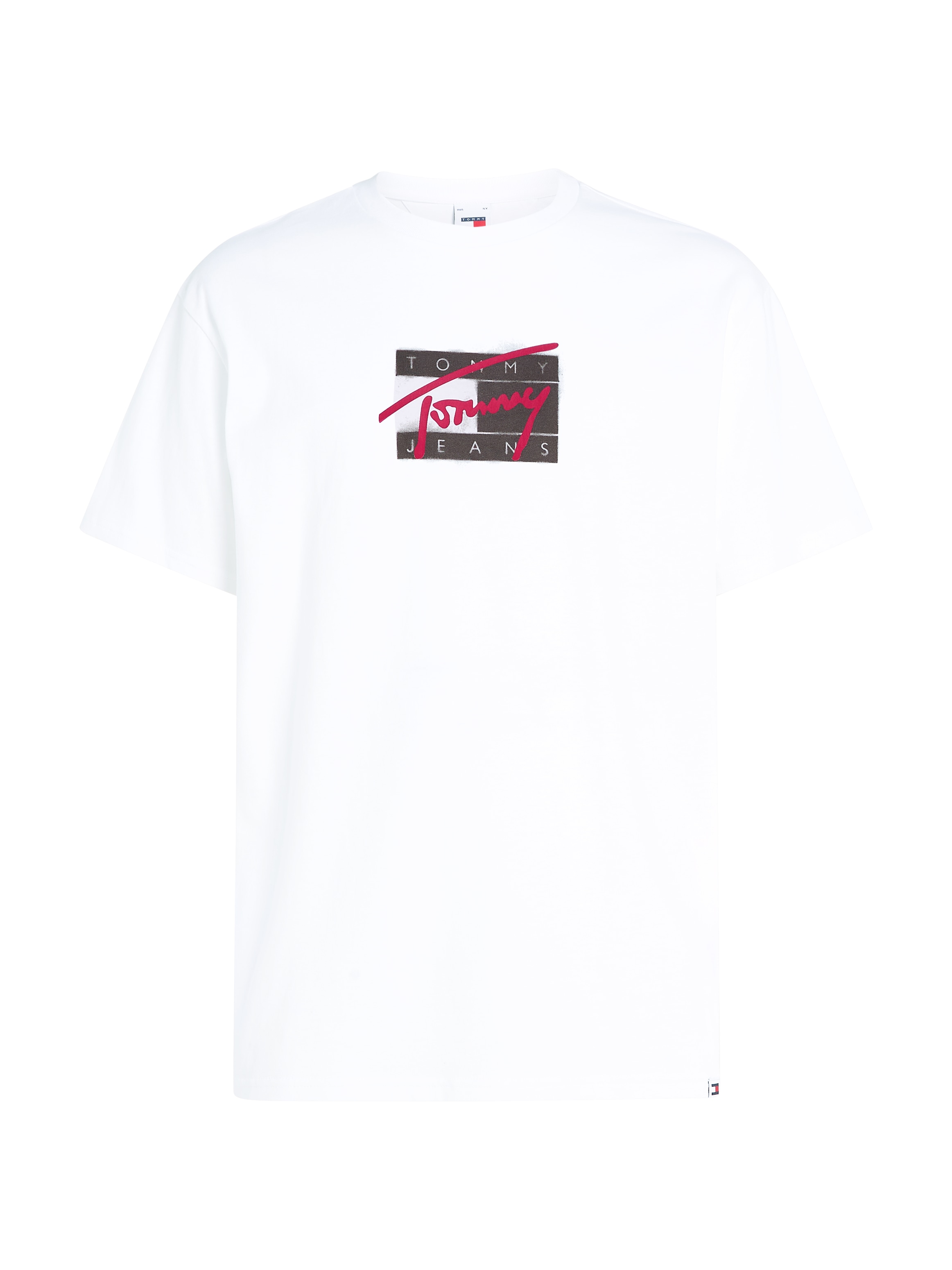 Tommy Jeans Plus T-Shirt »TJM REG STREET SIG FLAG TEE EXT«, Große Größen mit Print