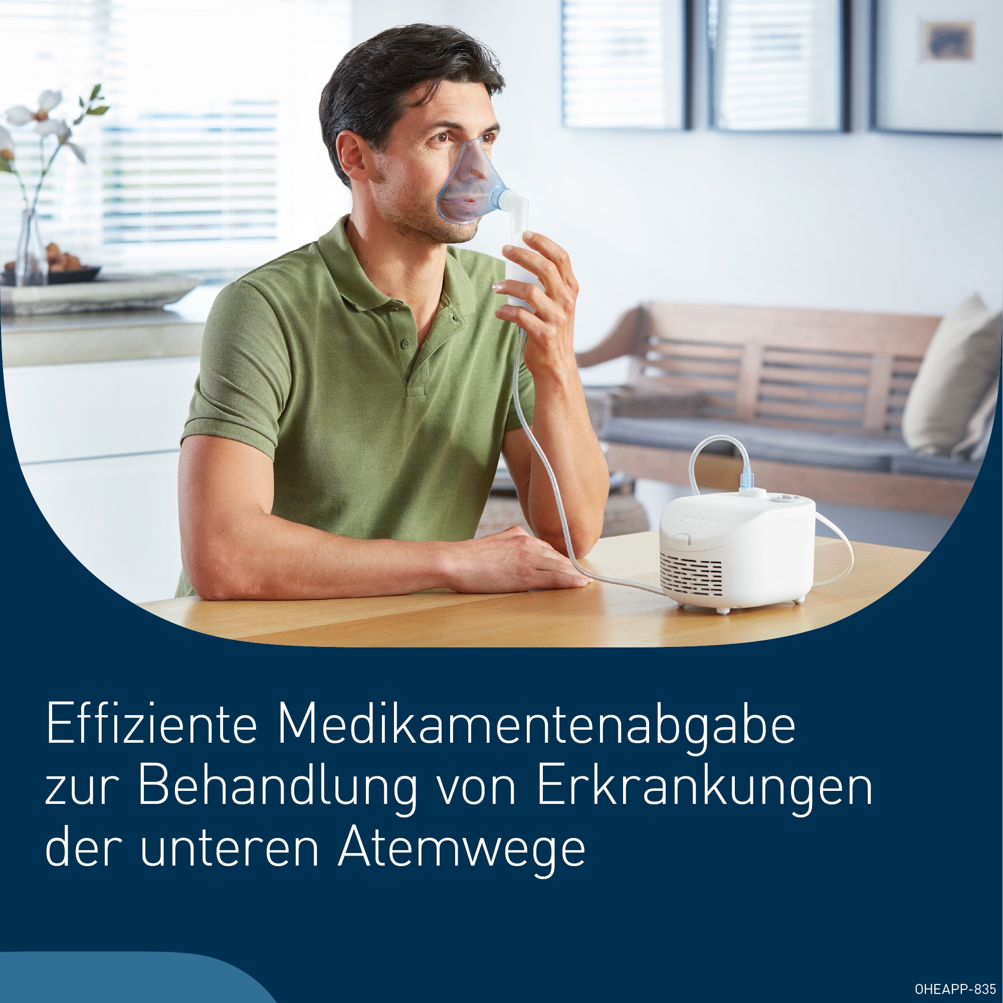 Omron Inhalationsgerät »X101 Easy zur effektiven Behandlung von Atemwegserkrankungen« für Erwachsene & Kinder, zur Behandlung der unteren & oberen Atemwege