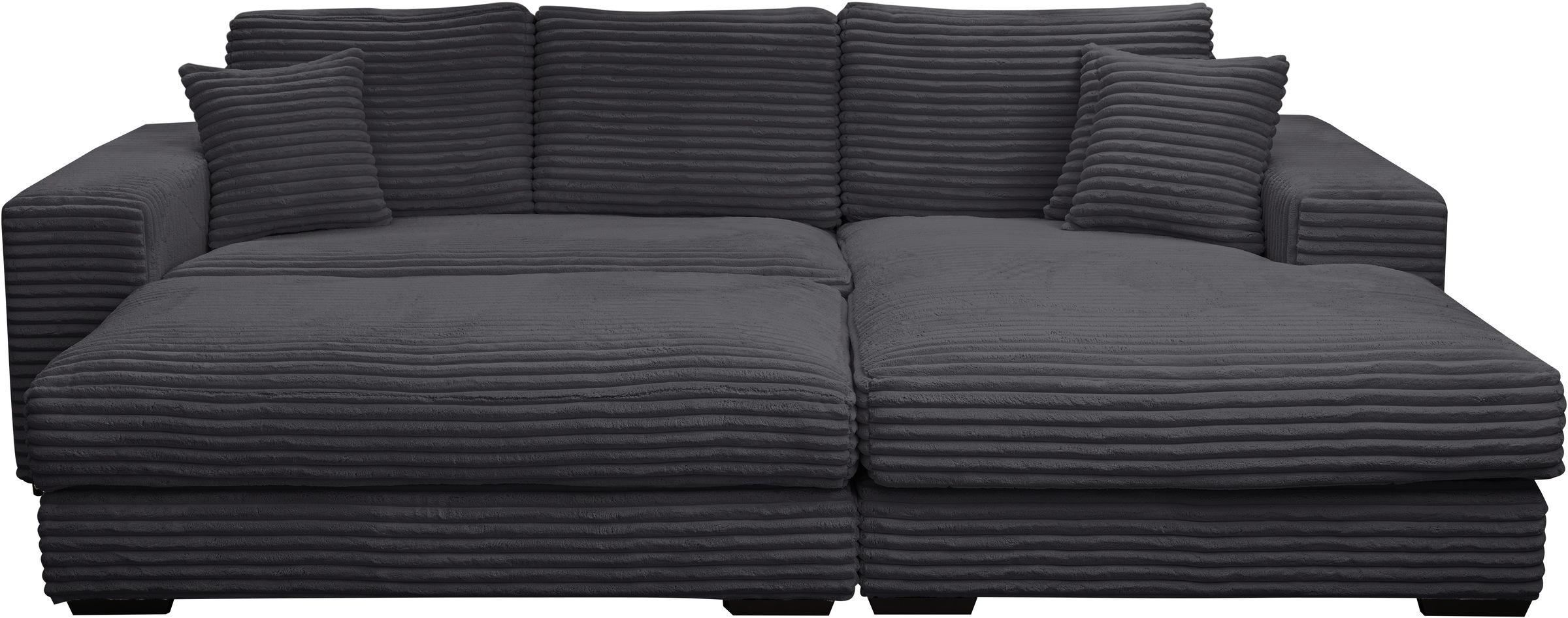 WERK2 Polstergarnitur »Eden L-Form + Hocker. Mega Couch Breite 286cm, Cord« günstig online kaufen