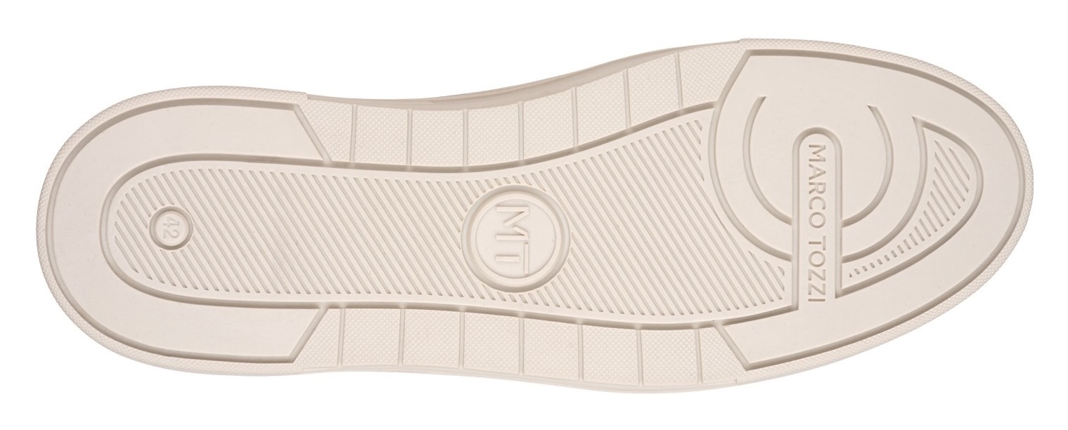 MARCO TOZZI Plateausneaker  , Freizeitsch, Halbschuh, Schnürschuh mit Perforierung und Ziernähten