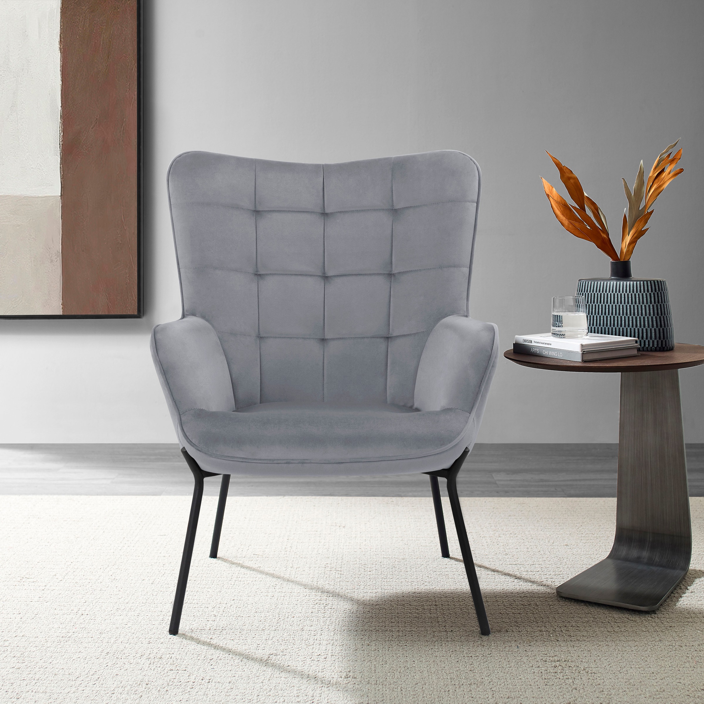 OTTO products Loungesessel »Luukas, Ohrensessel mit Metallbeinen,« 1 Stk. t günstig online kaufen