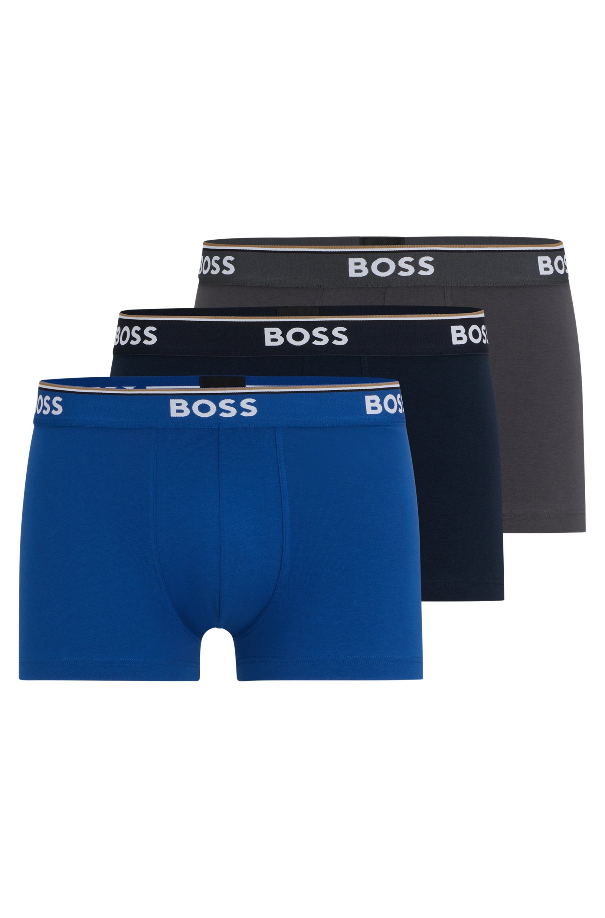 BOSS Boxer »TRUNK 3 PACK«, (3 St.), BOSS Schriftzug auf dem Bund