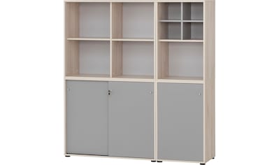 Schildmeyer Büro-Set »Serie 400«, (5 St.), bestehend aus 2 Regalen, 2 Schränken, 1... kaufen
