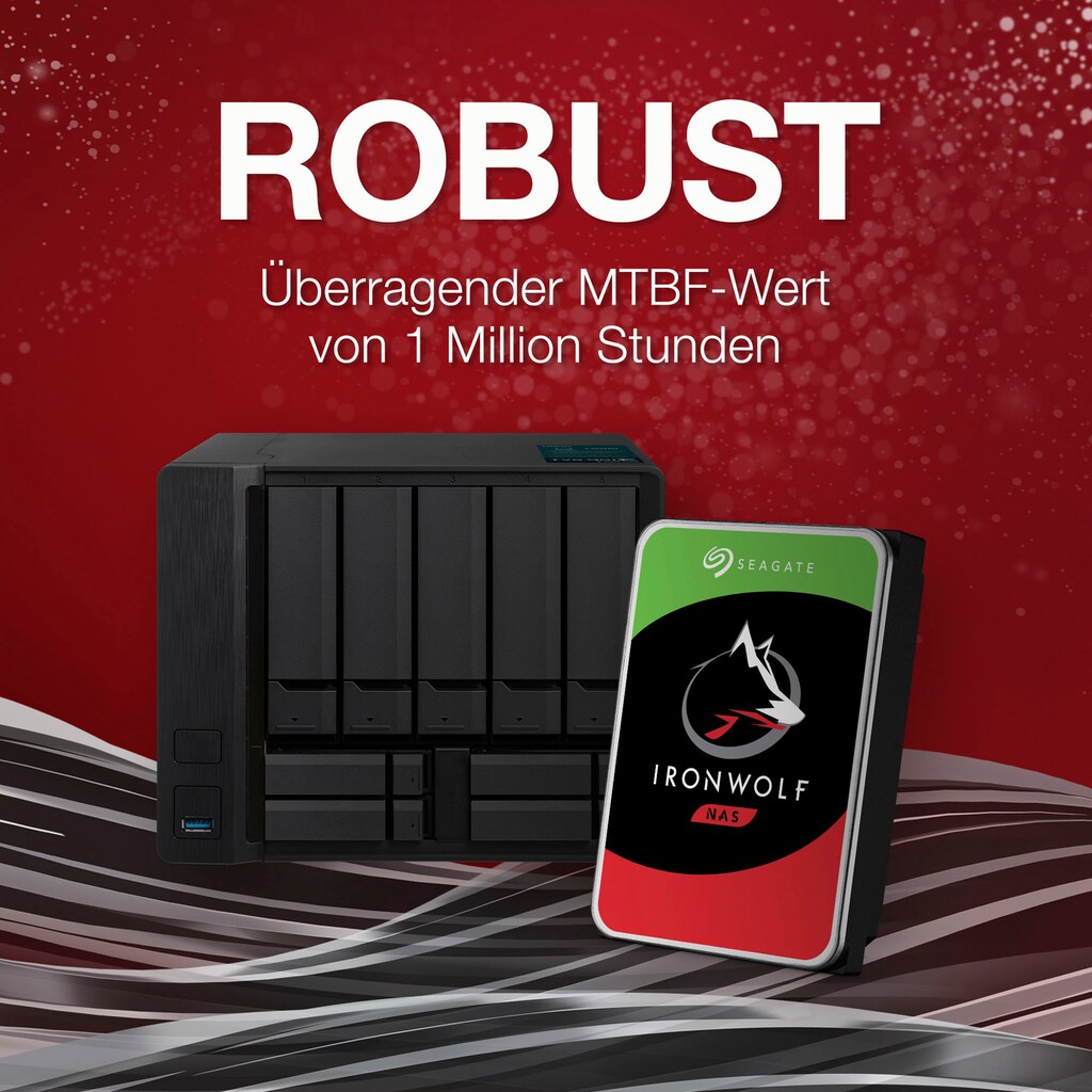 Seagate HDD-NAS-Festplatte »IronWolf«, 3,5 Zoll, Bulk, inkl. 3 Jahre Rescue Data Recovery Services