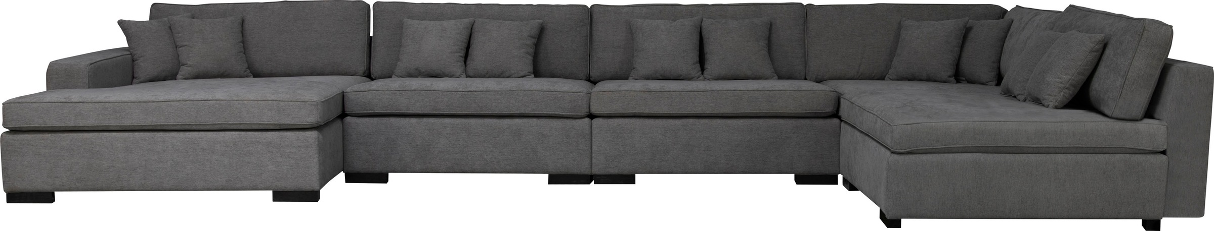 Home affaire Wohnlandschaft »Skara XXL U-Form«, Lounge-Sofa XXL mit Federke günstig online kaufen