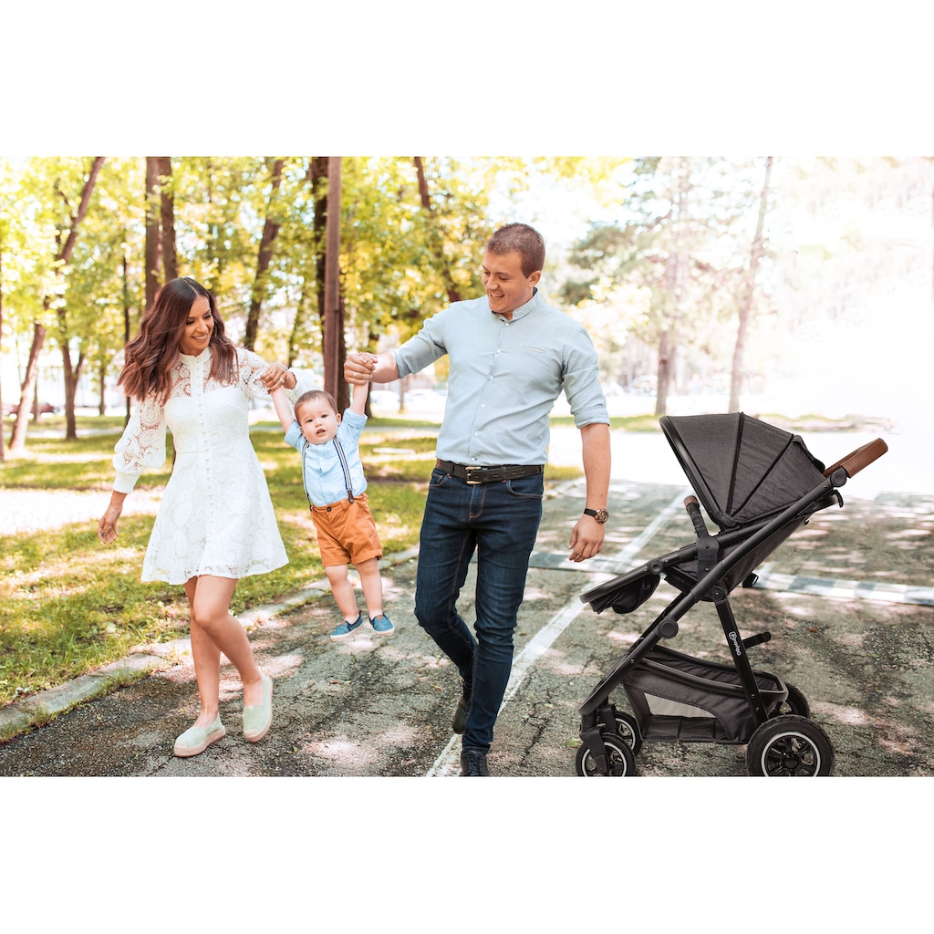 BabyGo Kombi-Kinderwagen »Simplex AIR 3in1, Grey melange«, 15 kg