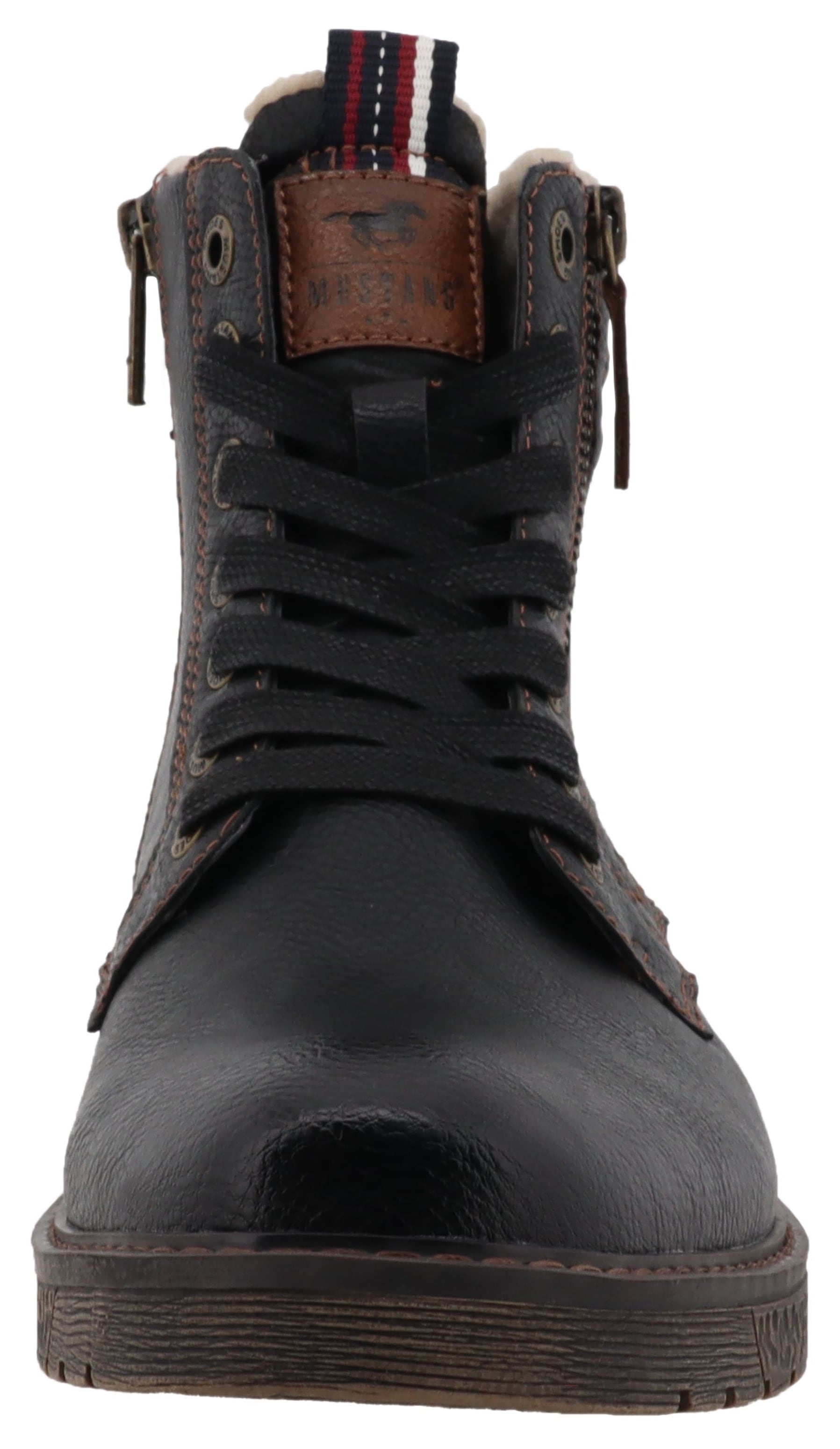 Mustang Shoes Winterstiefelette »Midor«  Schnürstiefel, Winterstiefel mit Warmfutter