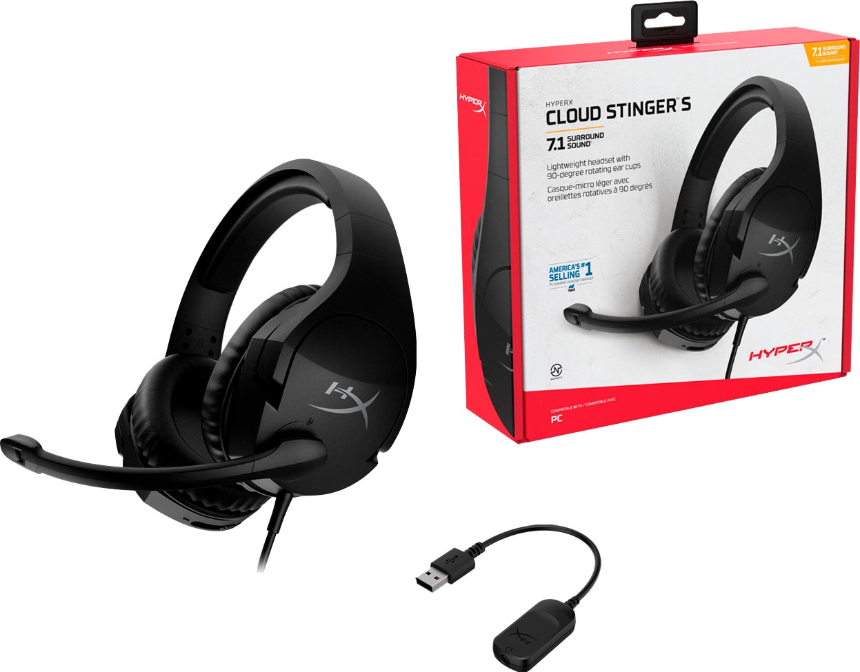 Rauschunterdrückung »HyperX Stinger™ HyperX Gaming-Headset bestellen Cloud online S«,