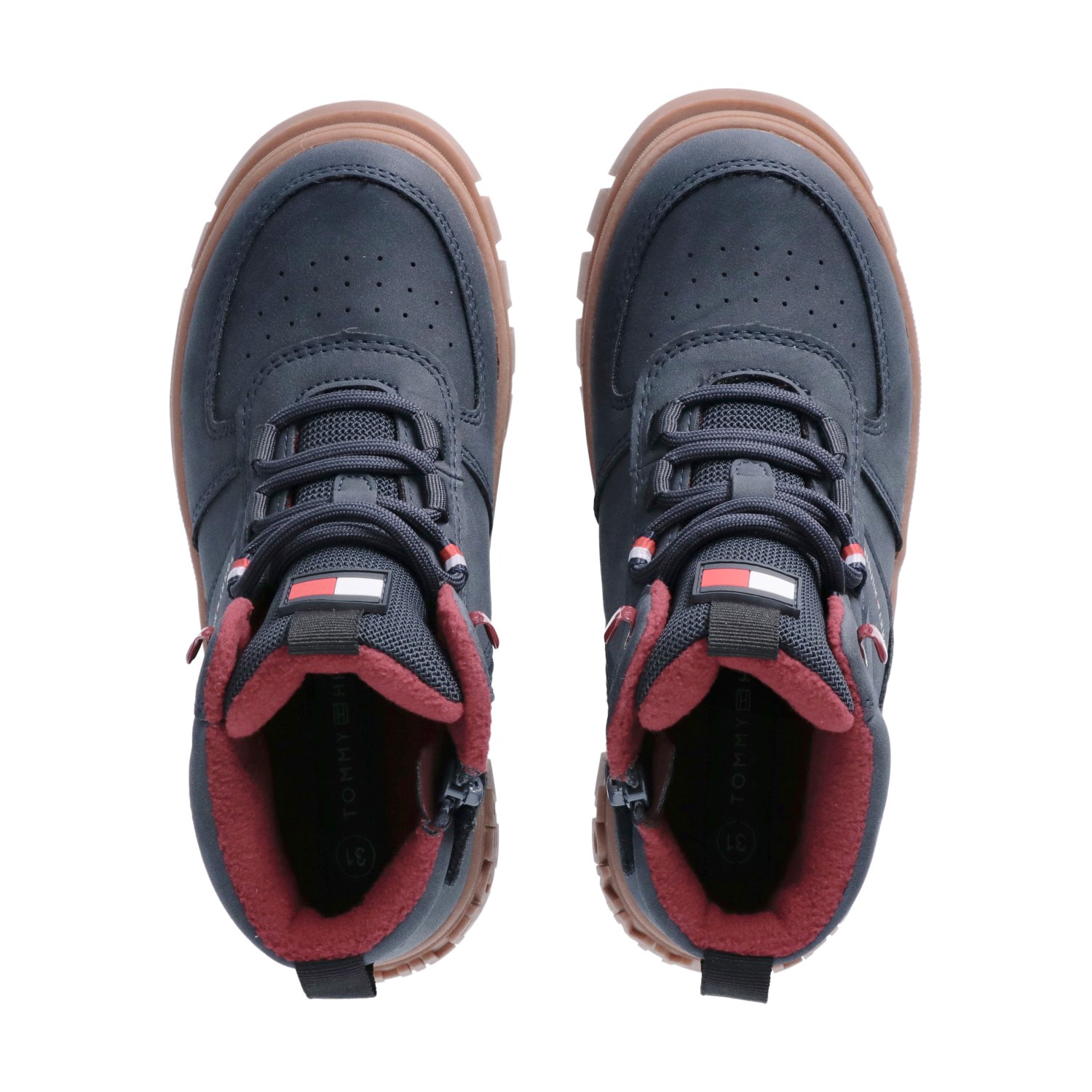 Tommy Hilfiger Schnürboots, Chunky Boots, Winterboots mit Blockabsatz