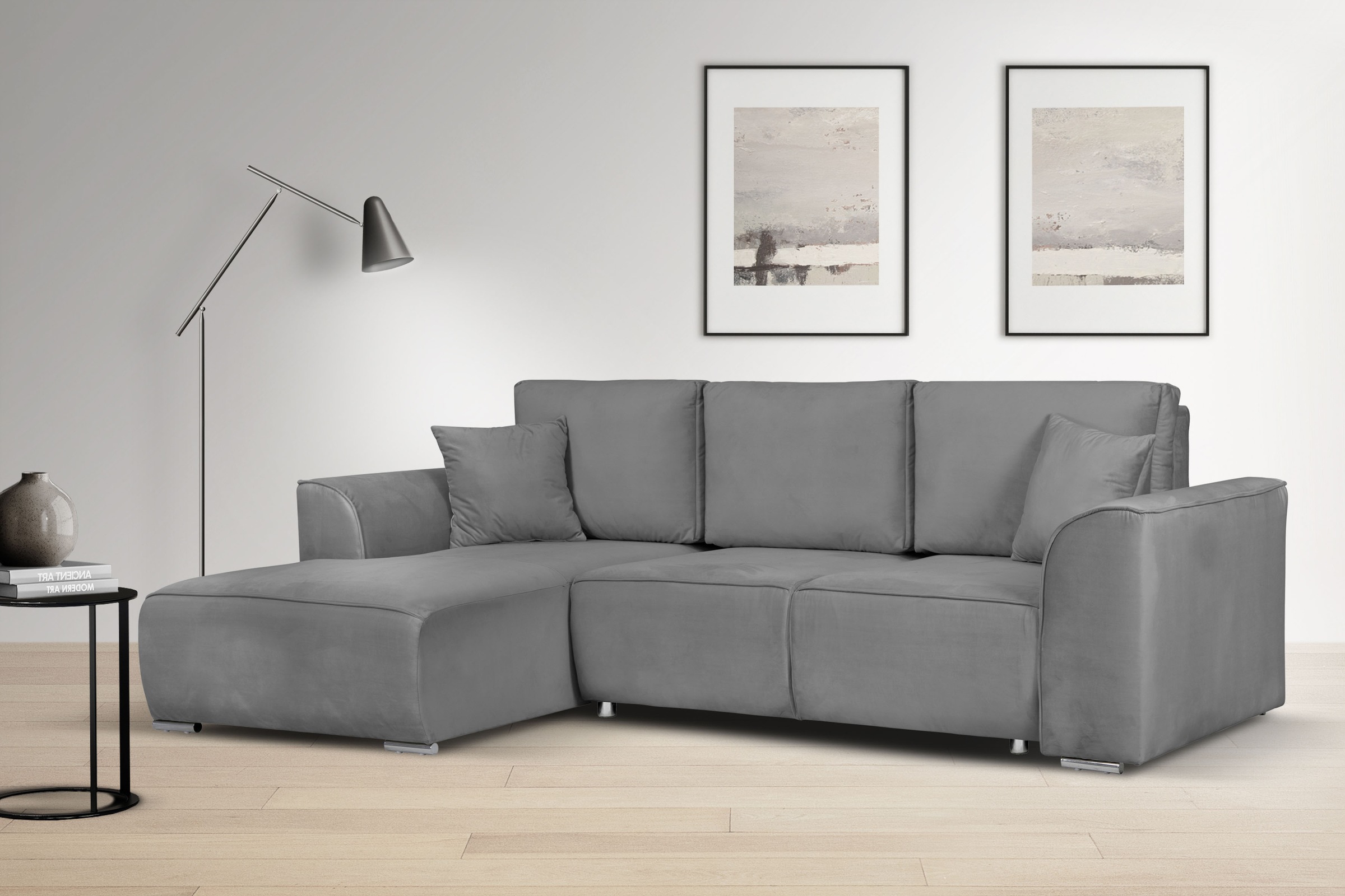 OTTO home Ecksofa »BEATRICE optionale Schlafsofa mit Bettkasten, B/T/H: 265 günstig online kaufen