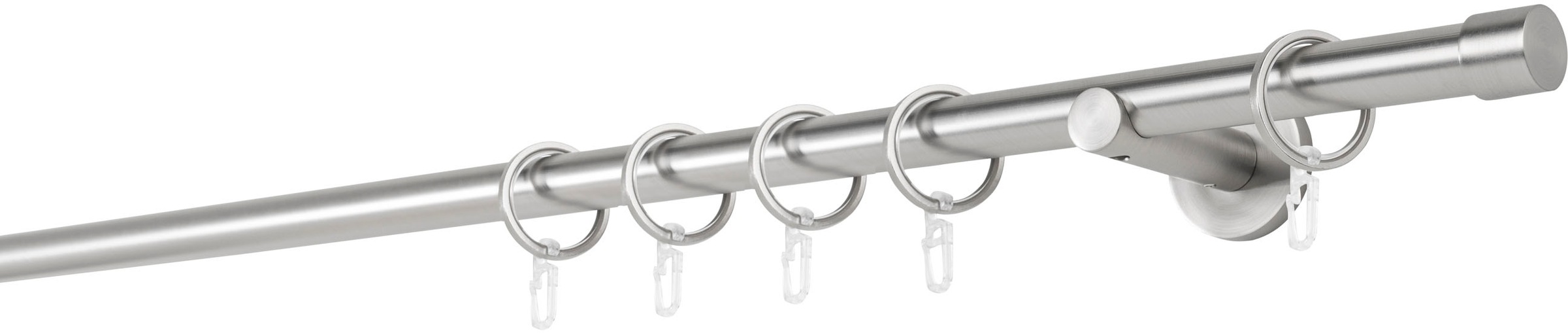 mydeco Gardinenstange »20mm Cap Wandträger 6,5 cm«, 1 läufig-läufig, Fixmaß günstig online kaufen