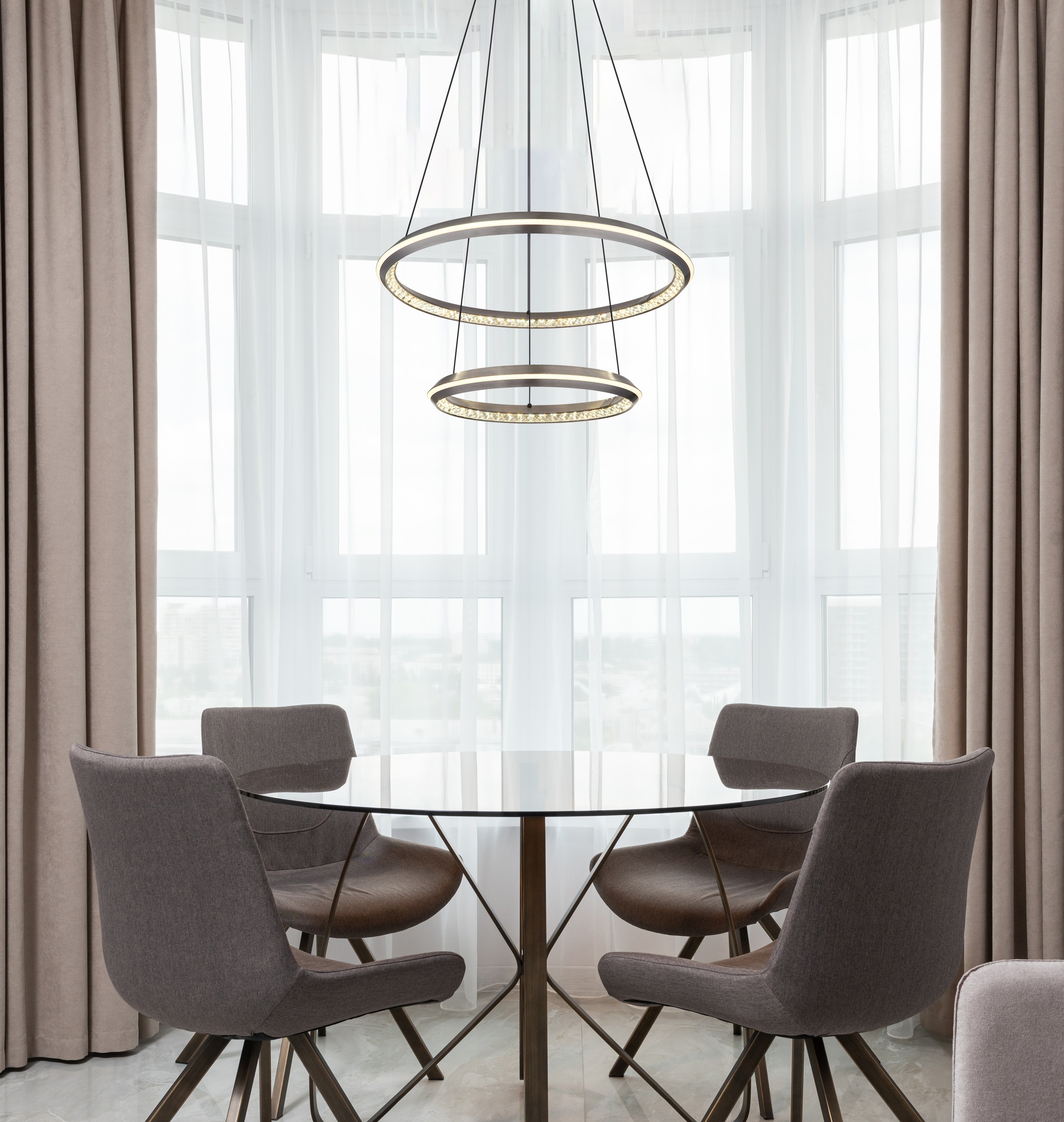 GLOBO LIGHTING Hängeleuchte »ALAINA« LED-Modul 1 Stk. warmweiß - kaltweiß H günstig online kaufen