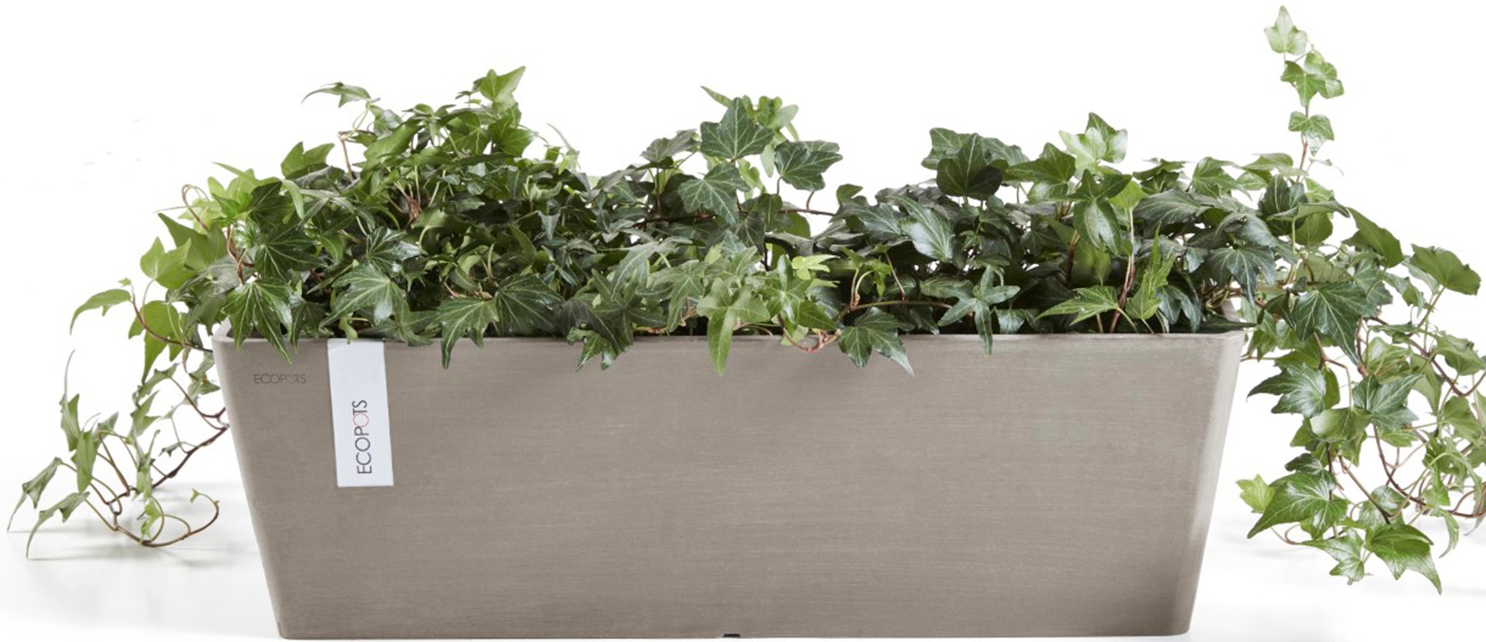 ECOPOTS Balkonkasten »Bruges 45 + Wassersystem Taupe«, für den Außenbereich: frostsicher, bruchsicher und lichtbeständig