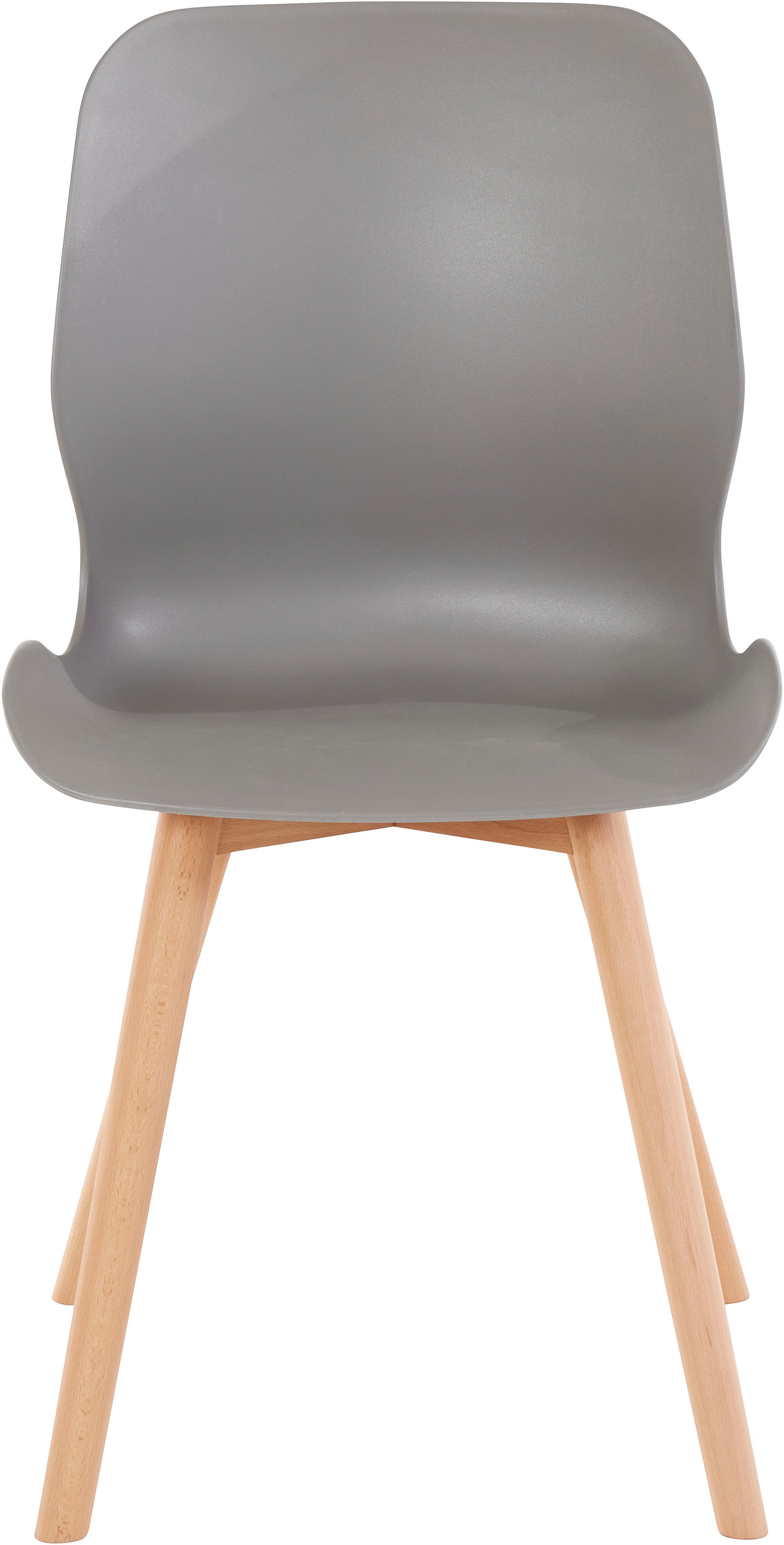 andas Esszimmerstuhl »Lendum«, 2 St., Gestell aus massiver Buche, Sitzschale aus Kunststoff, Sitzhöhe 45 cm