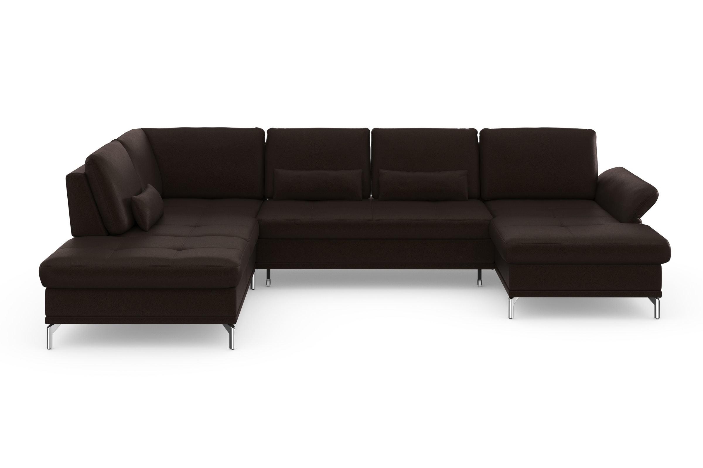 Home affaire Wohnlandschaft »Palm Beach U-Form« Federkern, mit Sitztiefenve günstig online kaufen