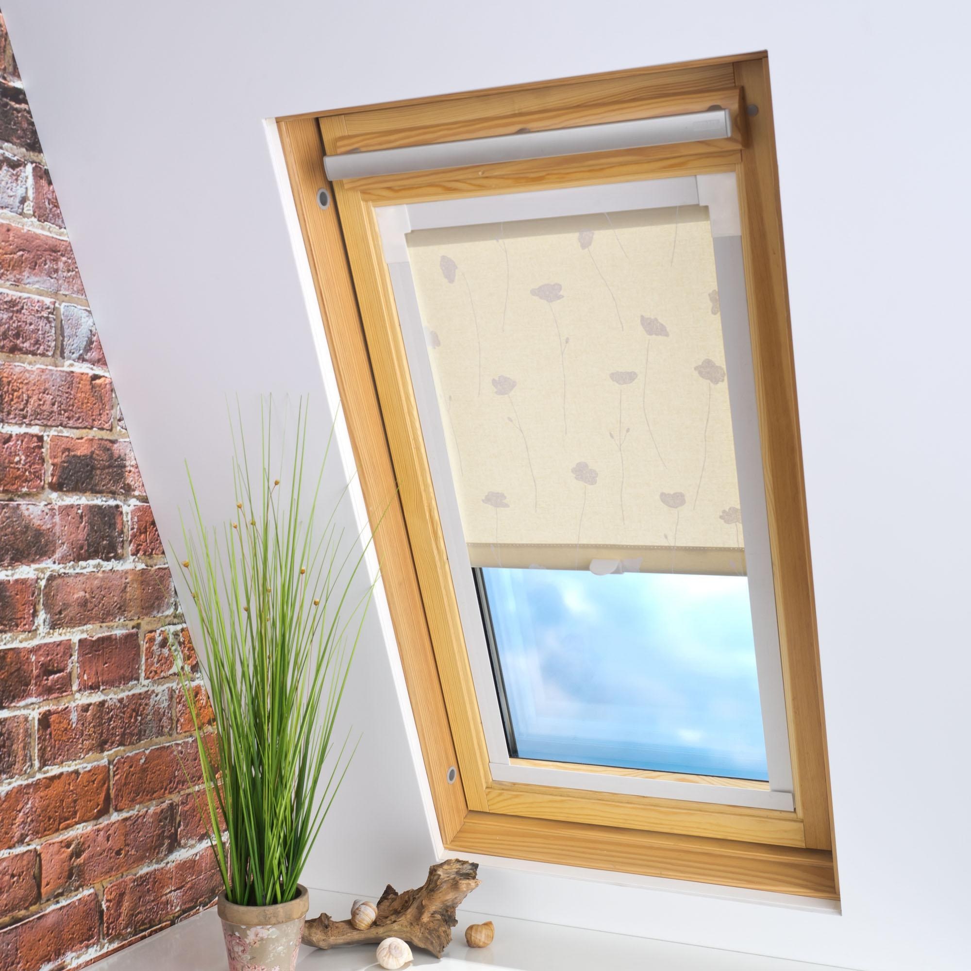 Liedeco Dachfensterrollo »Dekor«, Lichtschutz, in Führungsschienen, Dachfensterrollo Dekor