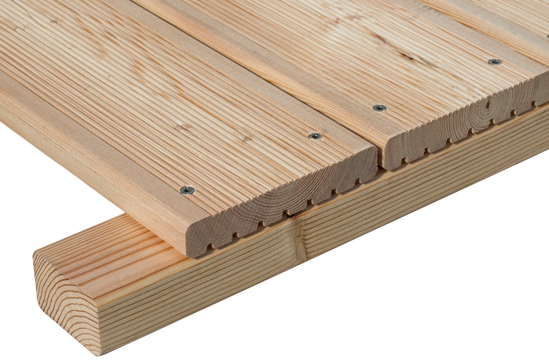 BM Massivholz Terrassendielen, mit Unterkonstruktion