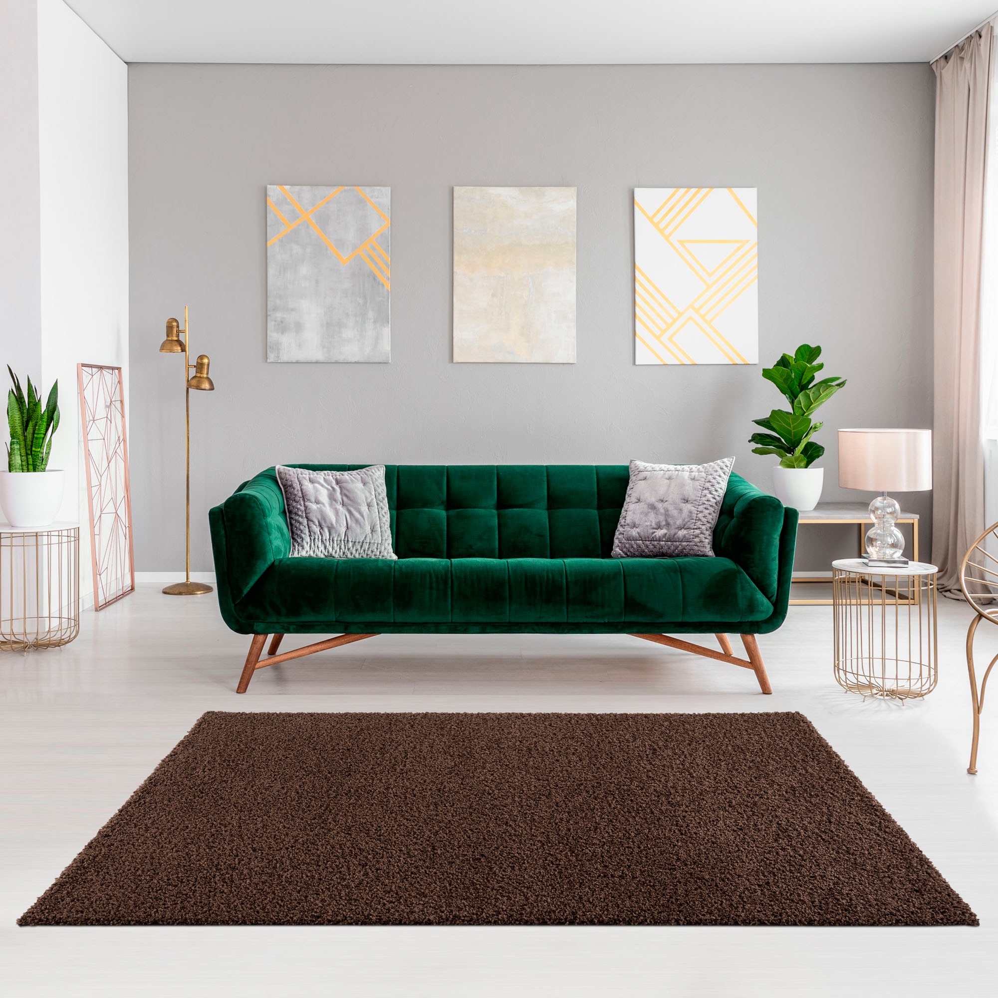 10. Bild von Sanat Hochflor-Teppich »LOCA«, rechteckig, Wohnzimmer, Langflor, Shaggy, Schlafzimmer