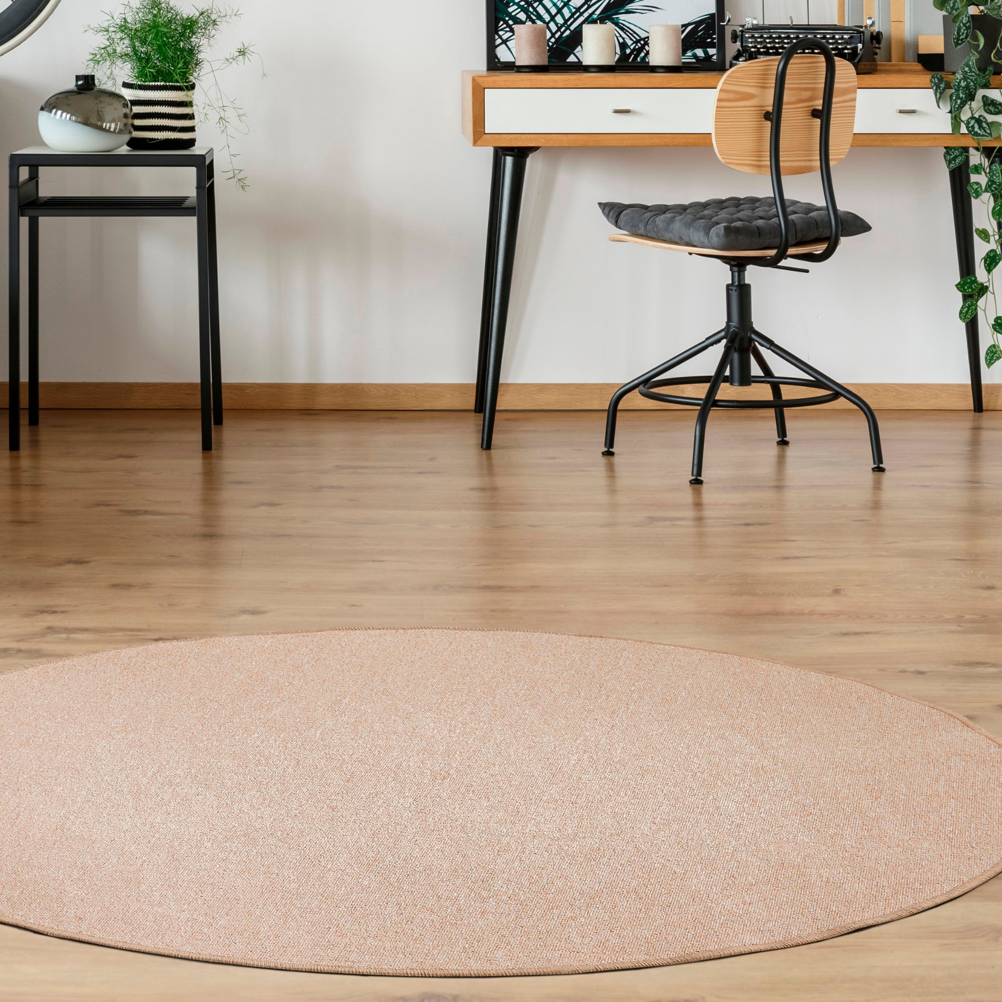 Andiamo Teppich »Luton, Made in Germany«, rund, 5 mm Höhe, melierte Optik, günstig online kaufen