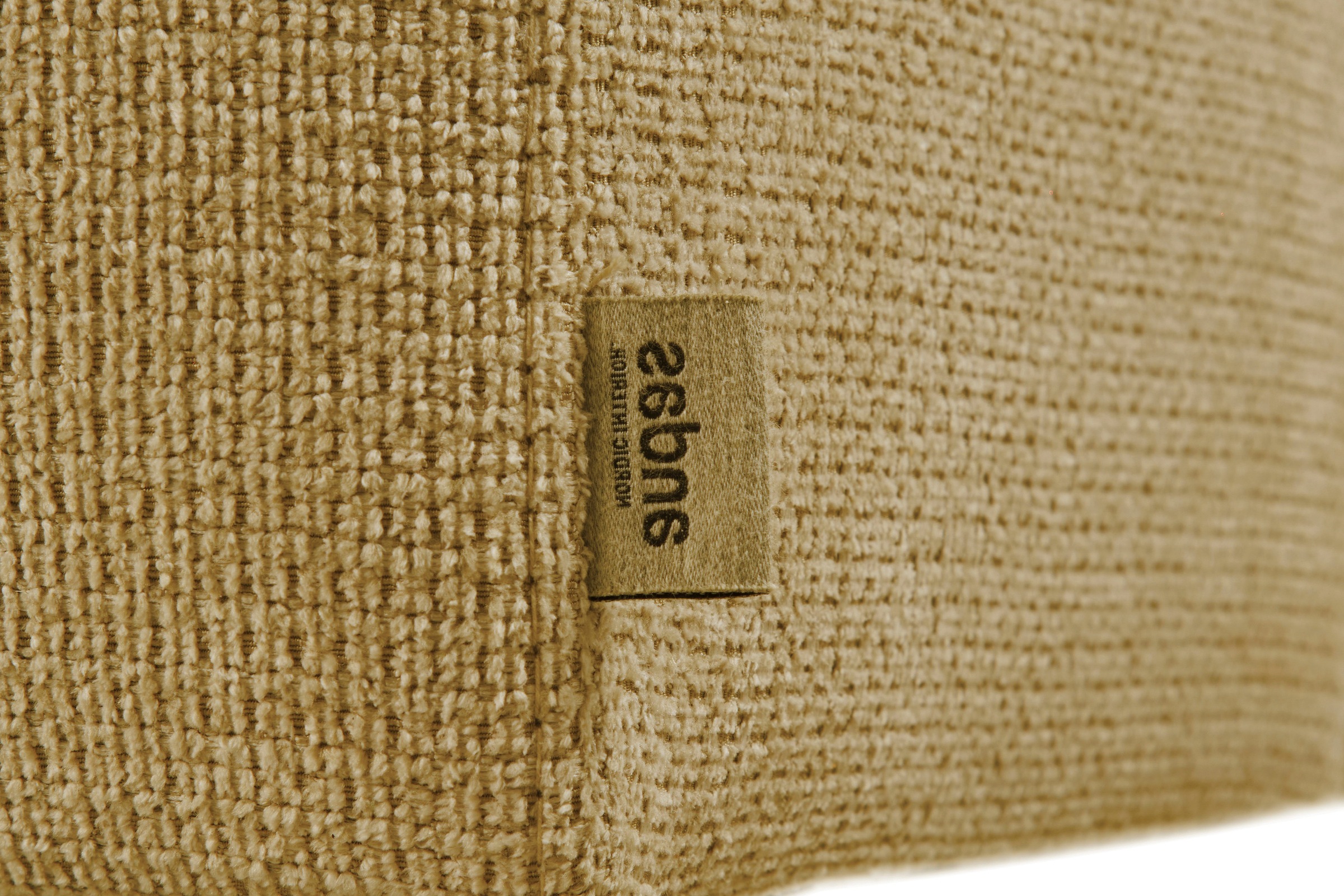 andas Ecksofa »Linkka, Breite 301 cm«, L-Form, in einem weichen Chenille-Stoff, mit Wellenunterfederung