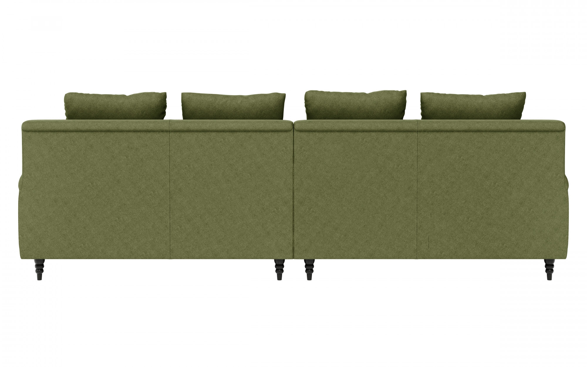 Guido Maria Kretschmer Home&Living Big-Sofa »NORIN«, zwei Fußarten: vorne - Rollen, hinten - Holzfüße