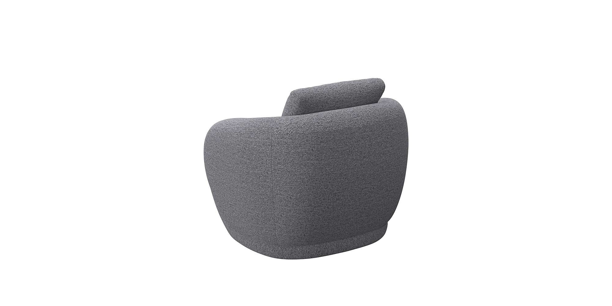 FLEXLUX Sessel »Torino, rund, drehbar, Einzelsofa, Polstersessel,«, Modernes, organisches Sessel-Design, Kaltschaum, Wellenunterfederung
