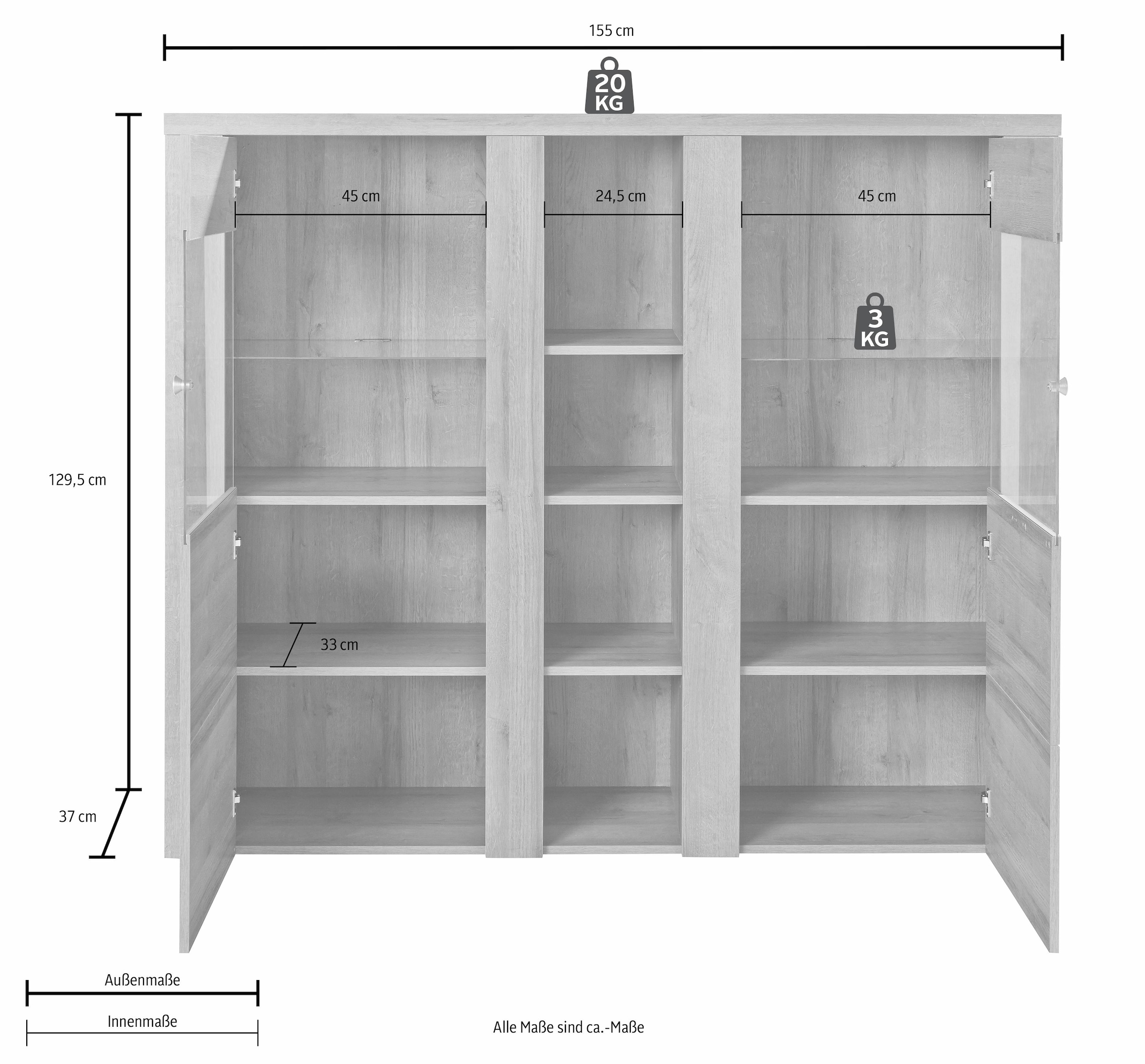 Helvetia Highboard »Larona« im Online-Shop kaufen