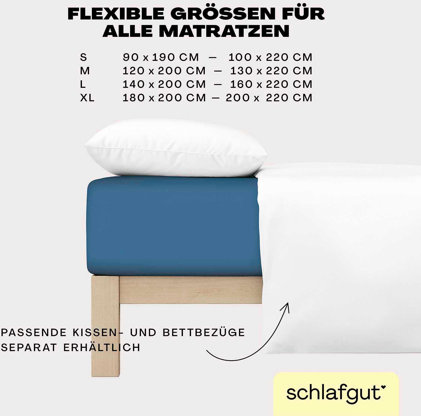 Schlafgut Spannbettlaken »EASY Jersey Elasthan«, MADE IN GREEN by OEKO-TEX®