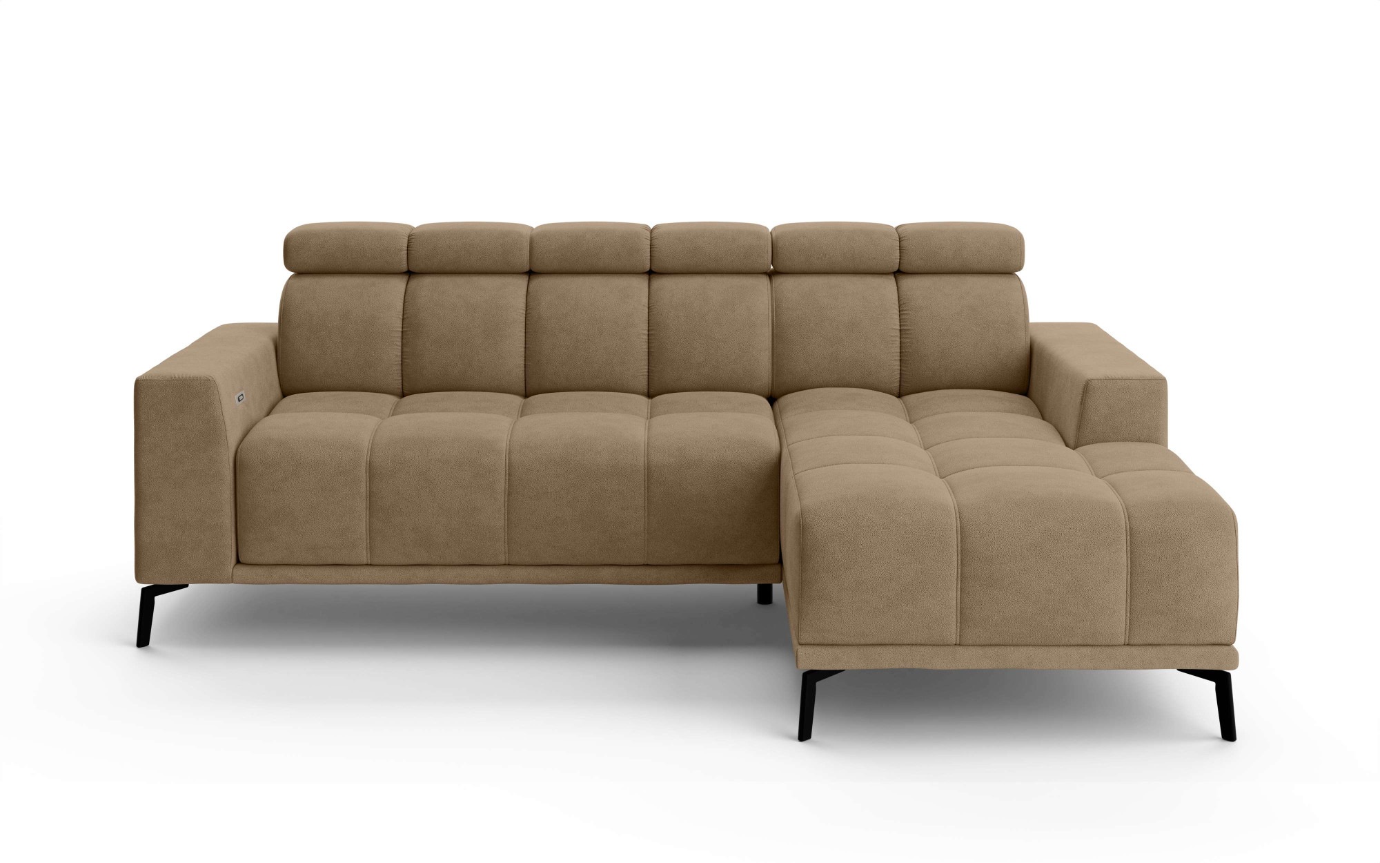 INOSIGN Ecksofa »CAZIE, Designsofa, L-Form, trendige Bubble-Optik,«, L-Form mit Wellenunterfederung, Recamiere rechts/links bestellbar
