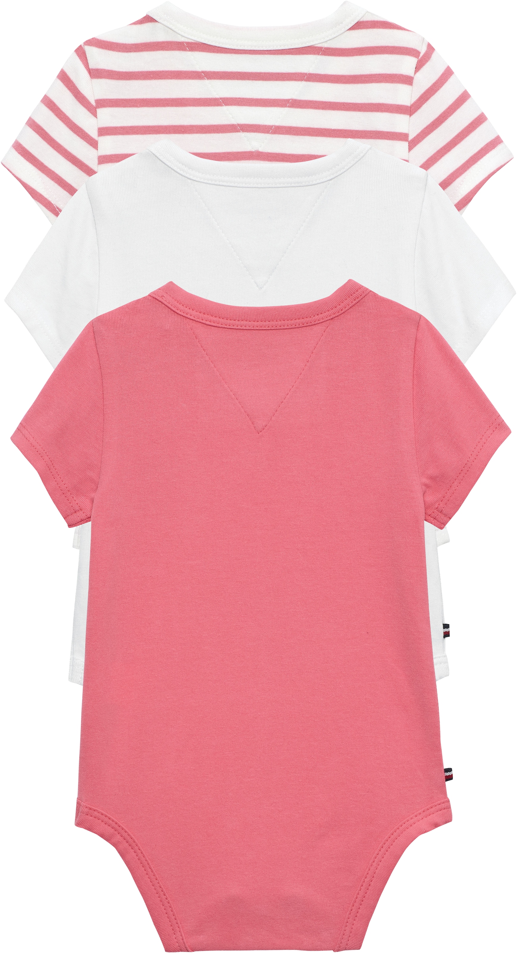 Tommy Hilfiger Body »FLAG SMILE 3 PACK BODY« Set, 3 Regular fit mit Rundhalsausschnitt für Babys