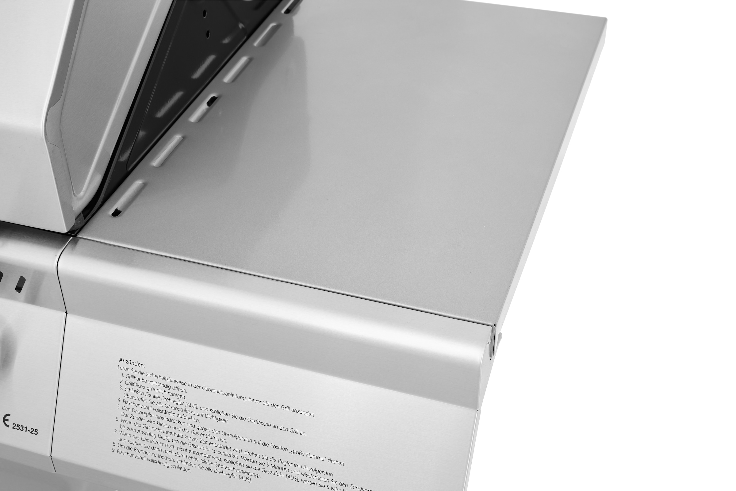 Hanseatic Gasgrill »Richland« BxTxH: 134,7 x 57 x 117 cm, 21,5 kW Gesamt, Edelstahl-Turbobrenner