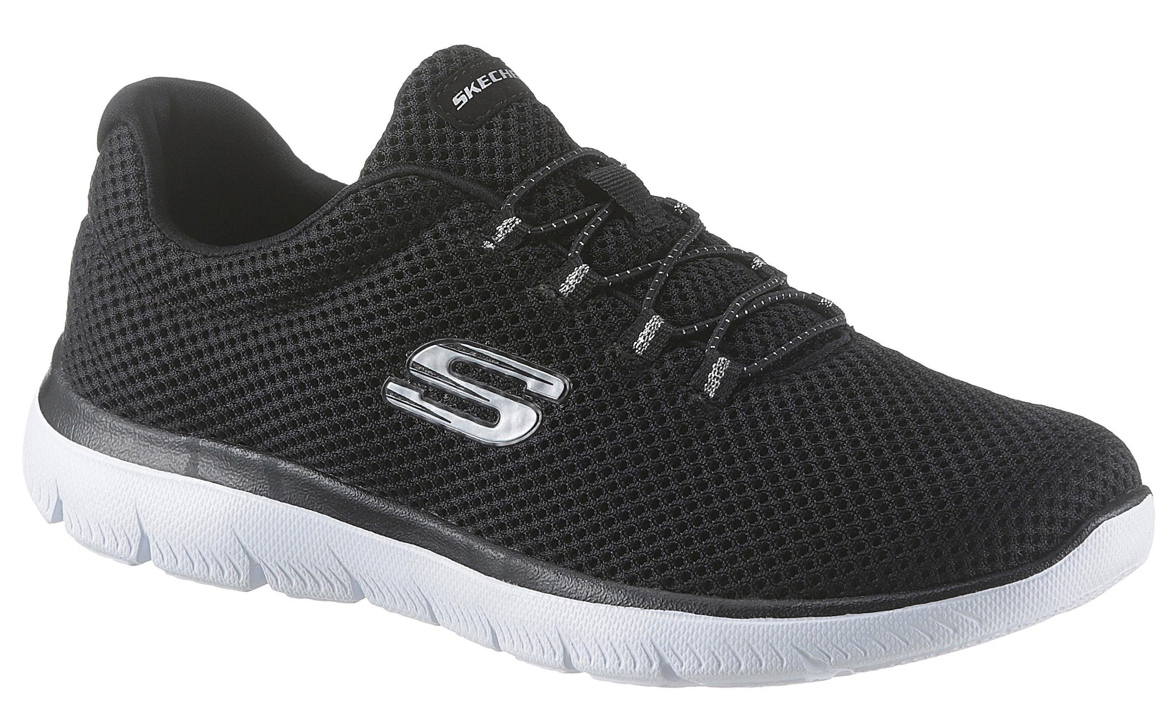 Skechers Slip-On Sneaker »Summits«, Slipper, Freizeitschuh, Komfortschuh mit gepolstertem Schaftrand