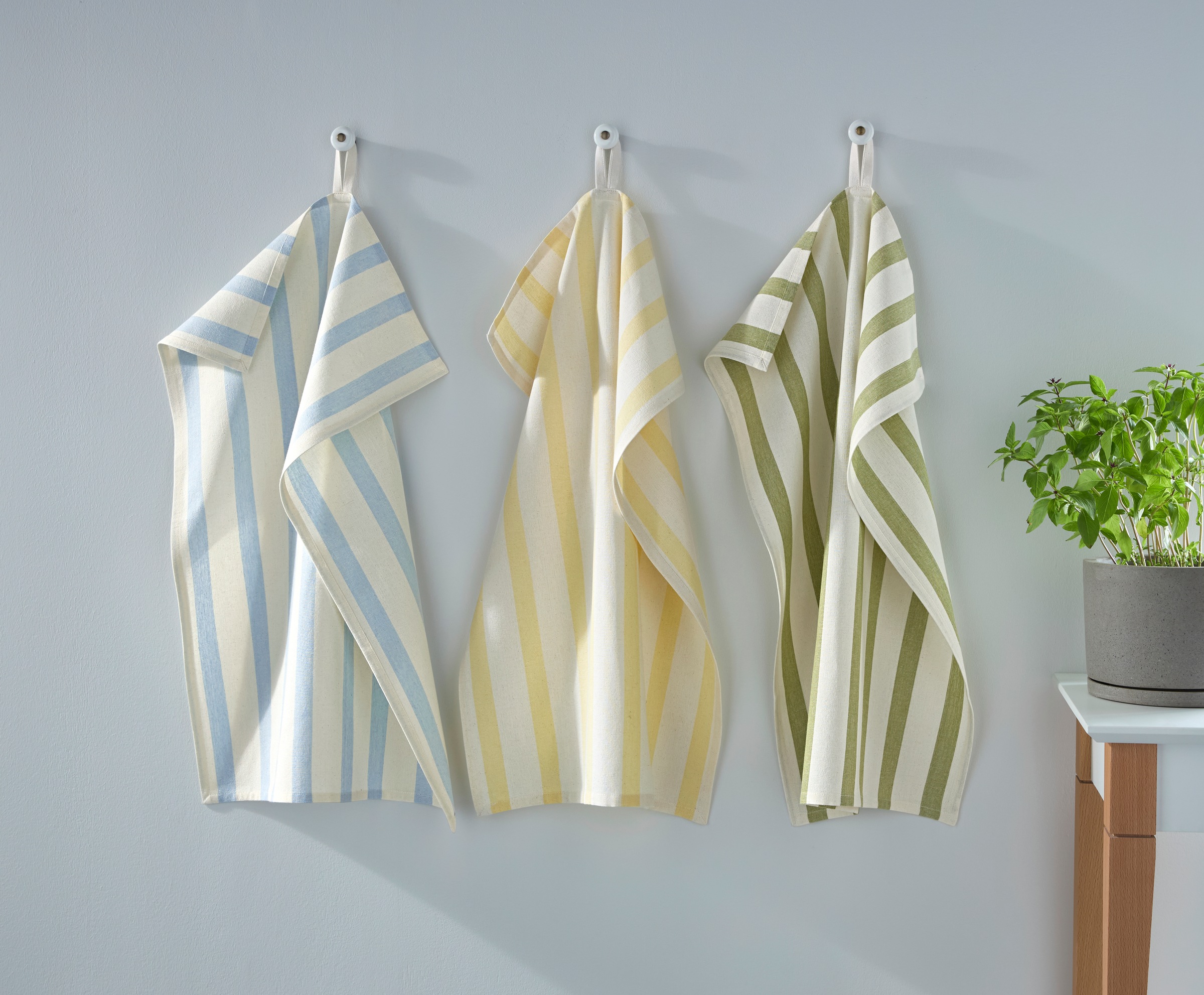 s.Oliver Geschirrtuch »Frevik« 100 % Baumwolle, Stilvolles Design, 3er-Set, Pflegeleicht, premium