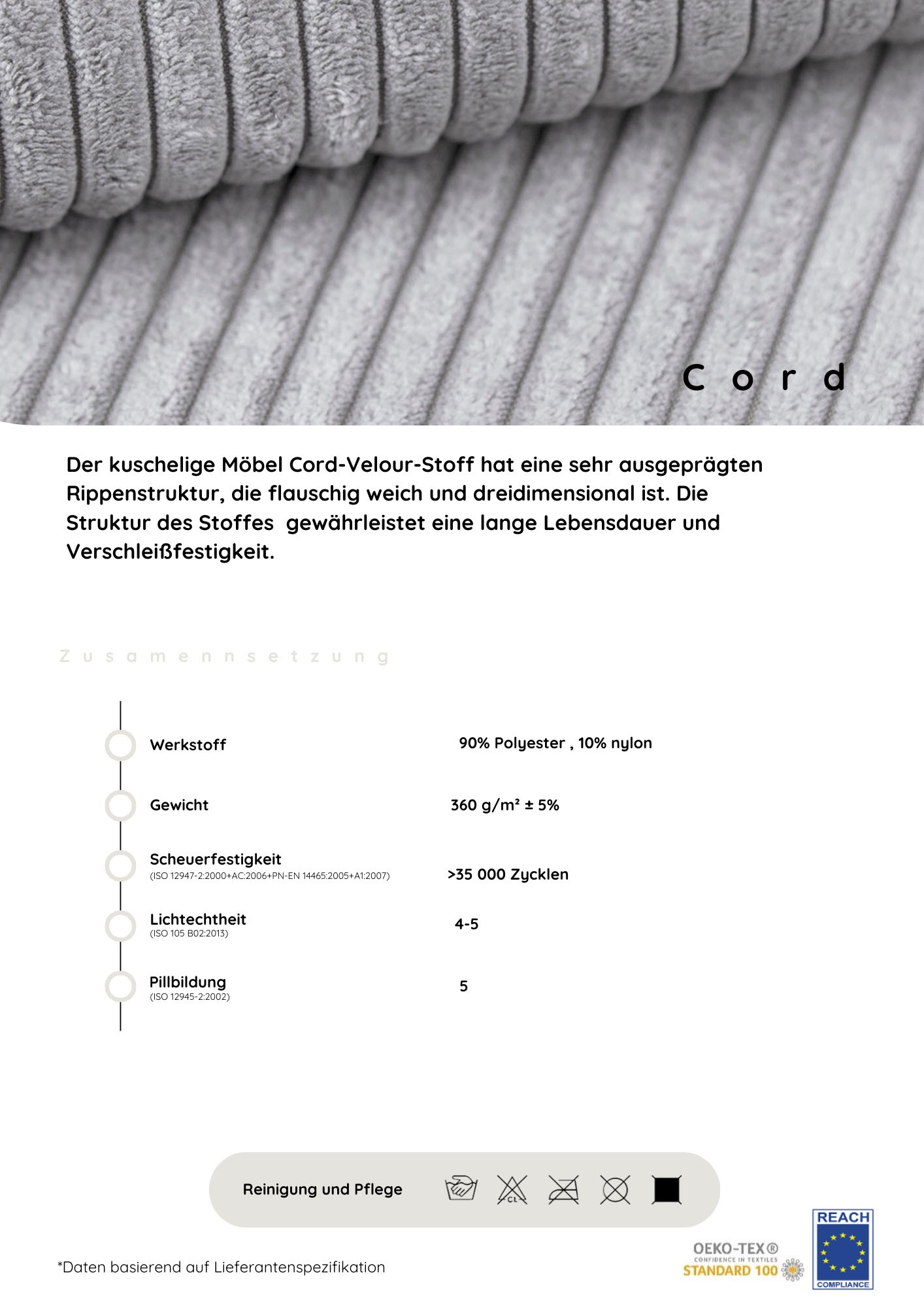 COLLECTION AB Ecksofa »Josy L-Form, B: 214 cm in Cord, Cord-Mix« mit Bettfu günstig online kaufen