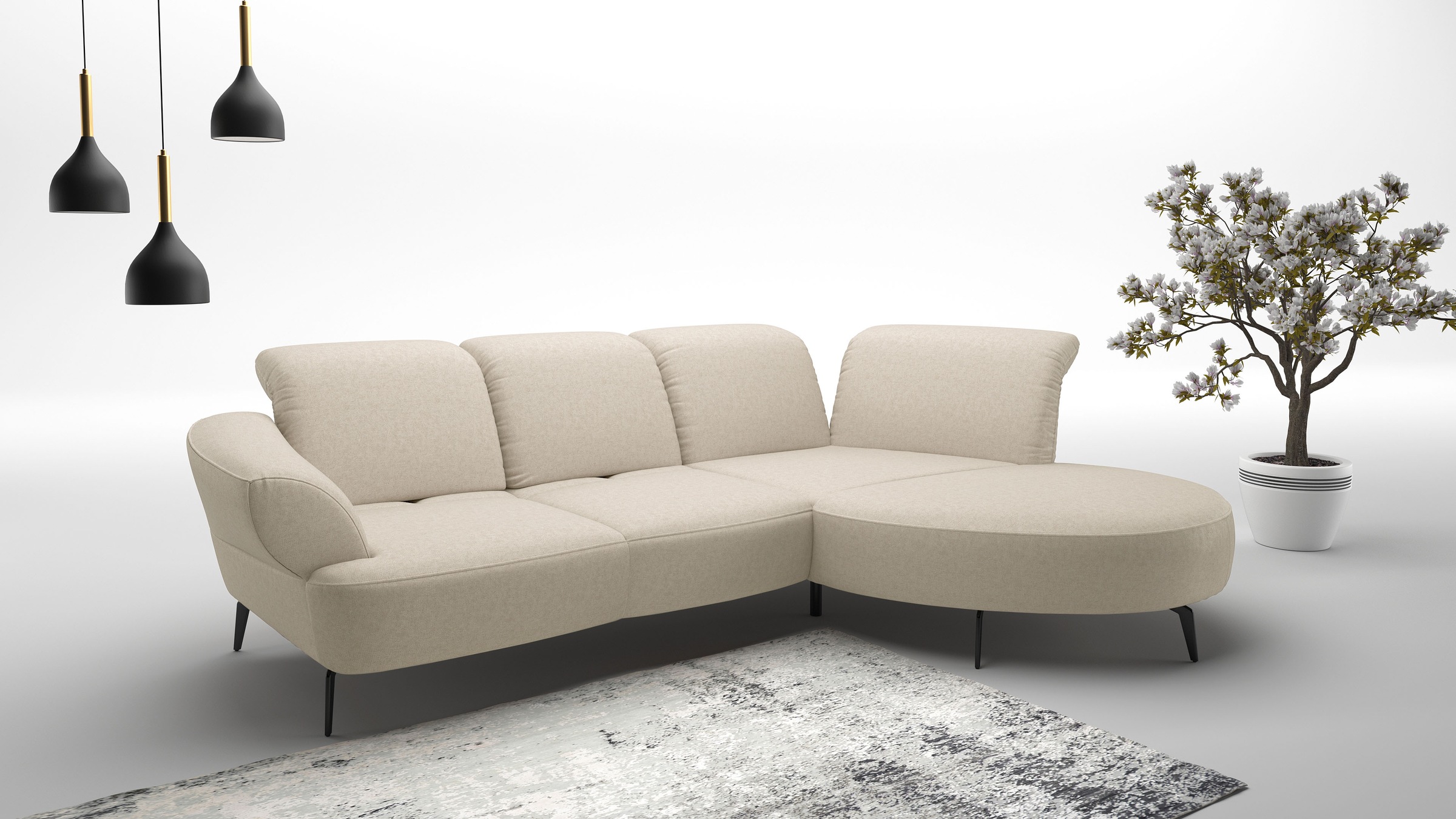sit&more Ecksofa "Dance, L-Form, inkl. Sitztiefenverstellung", inkl. Click& günstig online kaufen