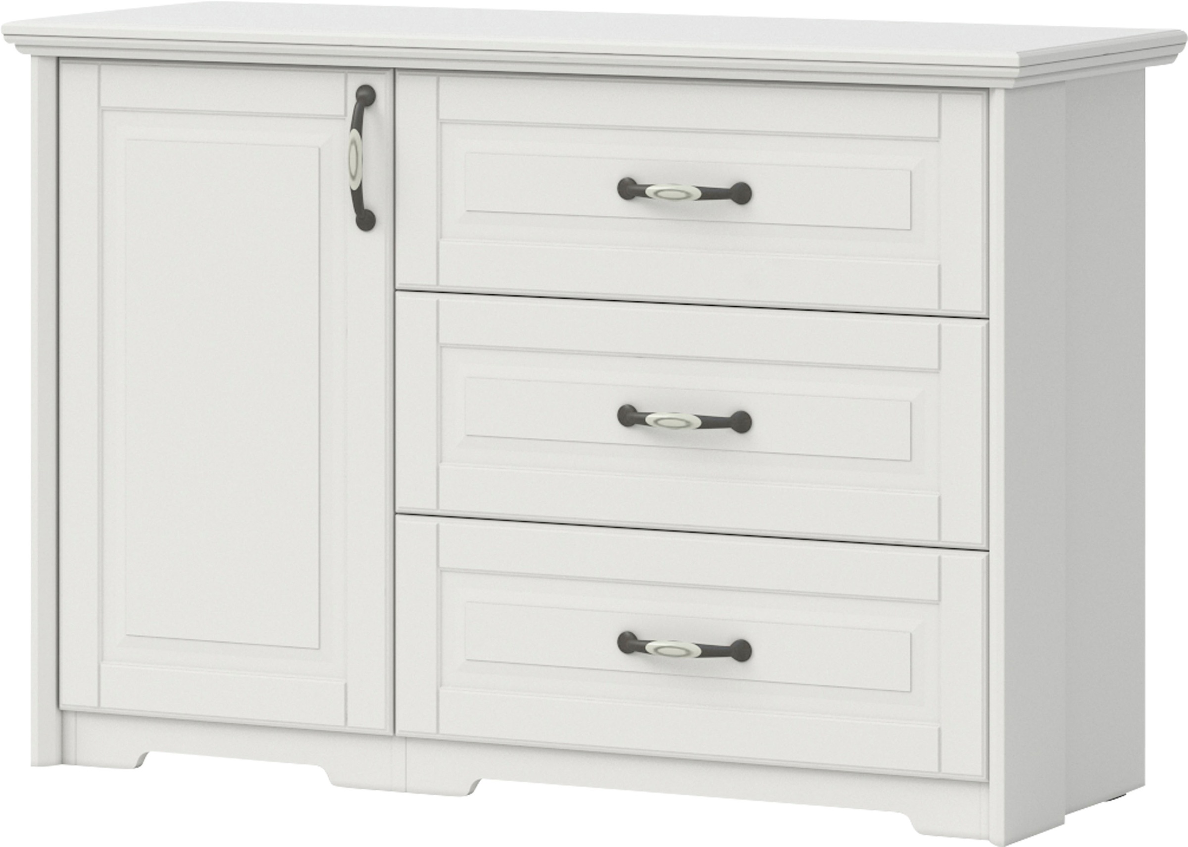 Home affaire Kombikommode »Evergreen, Maße: B/T/H 131/48/88cm, Soft-Close-F günstig online kaufen