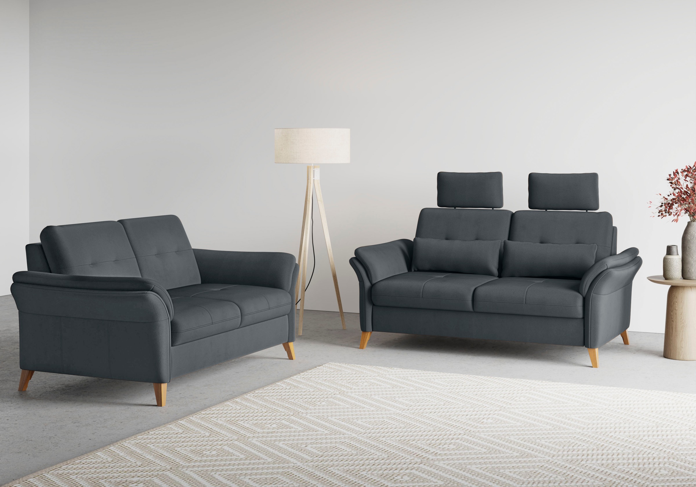 sit&more 2-Sitzer »Göteborg«, inklusive Sitztiefenverstellung und Federkern